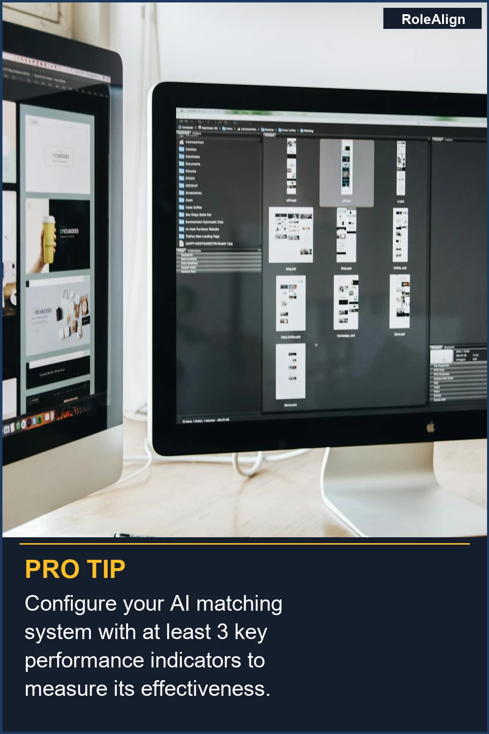 Configure your AI matching system with at least 3 key performance indicators to measure its effectiveness.