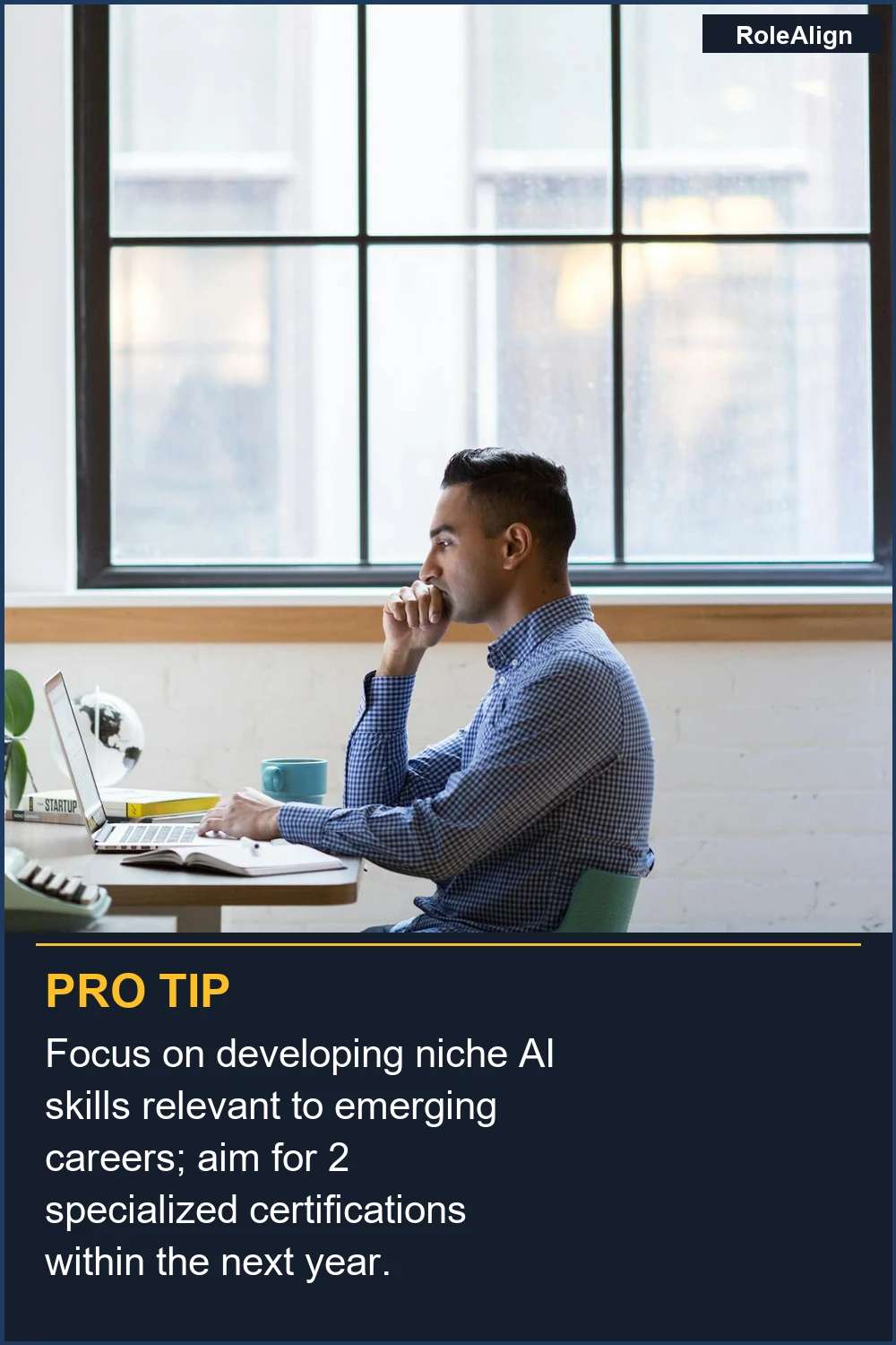 Focus on developing niche AI skills relevant to emerging careers; aim for 2 specialized certifications within the next year.
