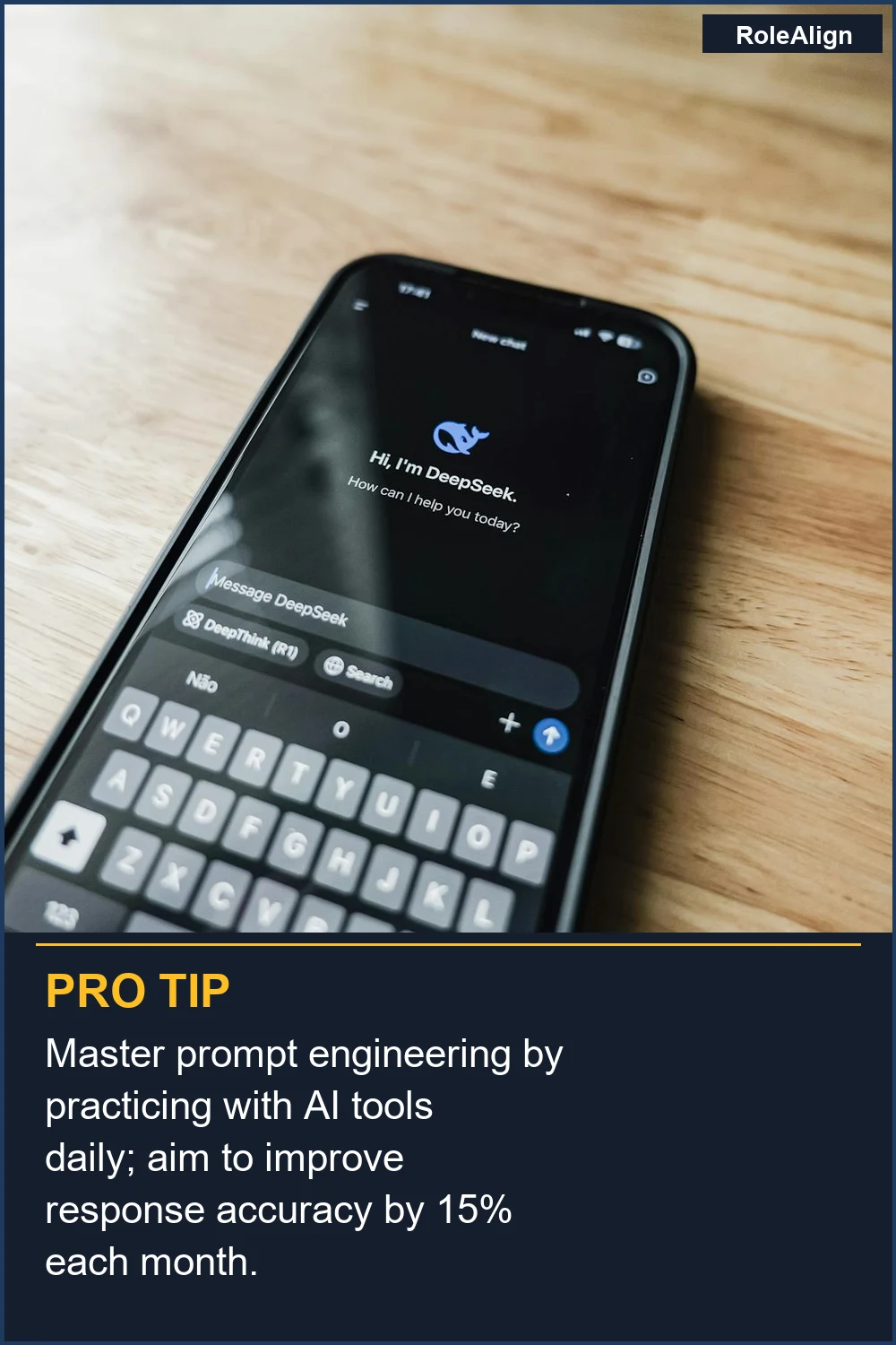 Master prompt engineering by practicing with AI tools daily; aim to improve response accuracy by 15% each month.