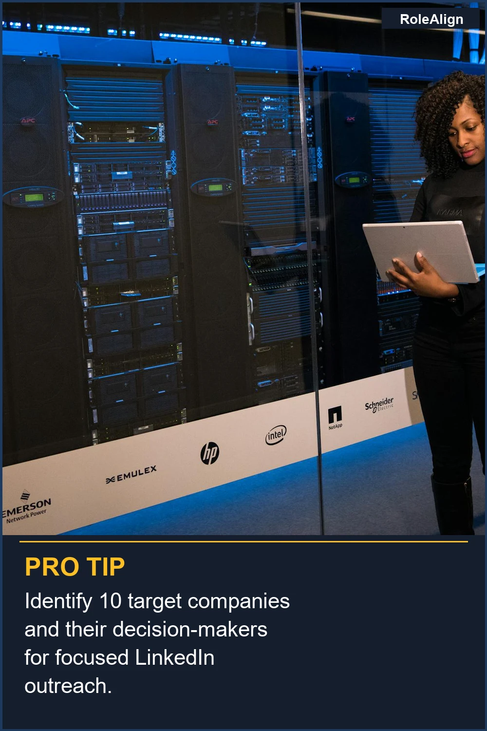 Identify 10 target companies and their decision-makers for focused LinkedIn outreach.