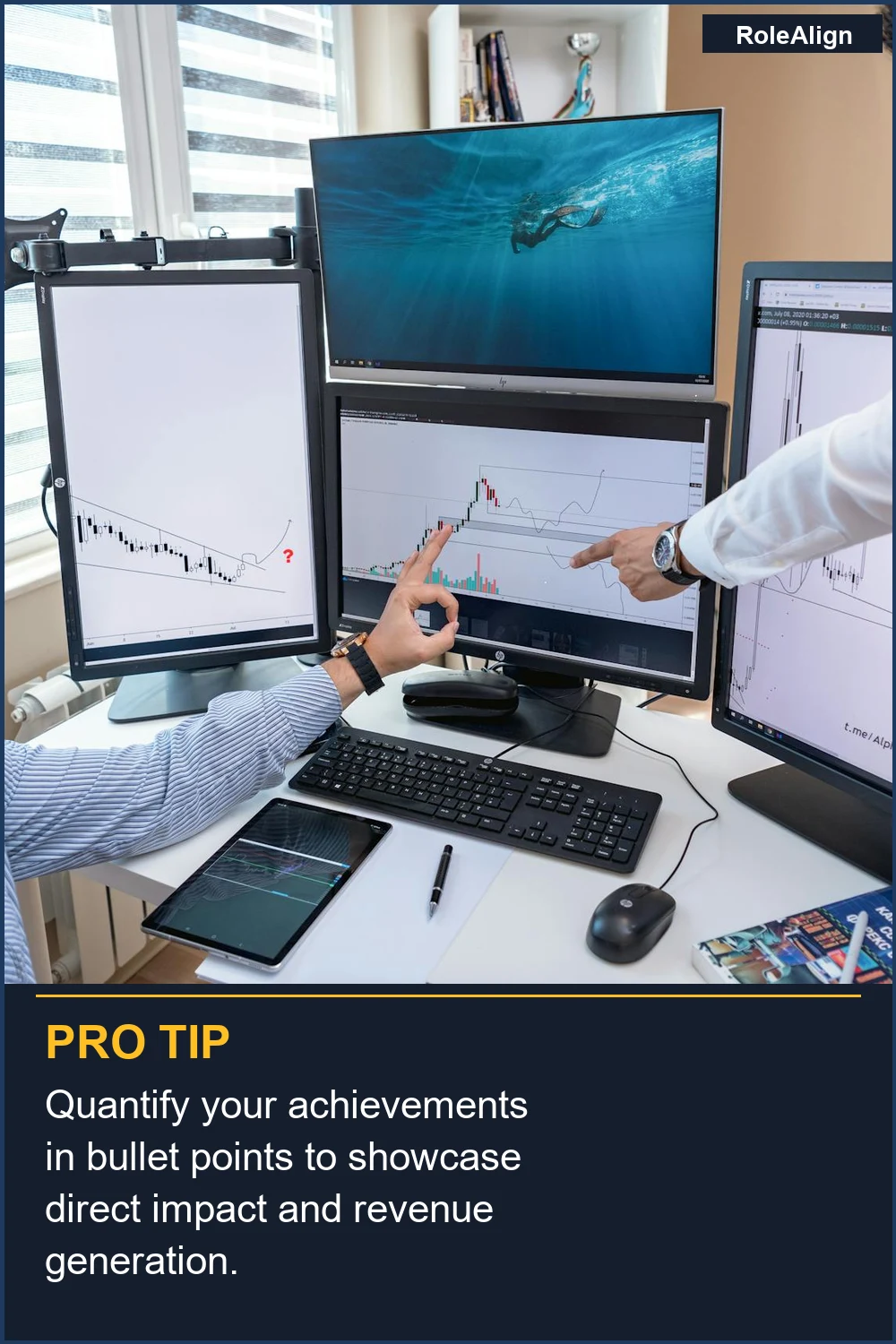 Quantify your achievements in bullet points to showcase direct impact and revenue generation.