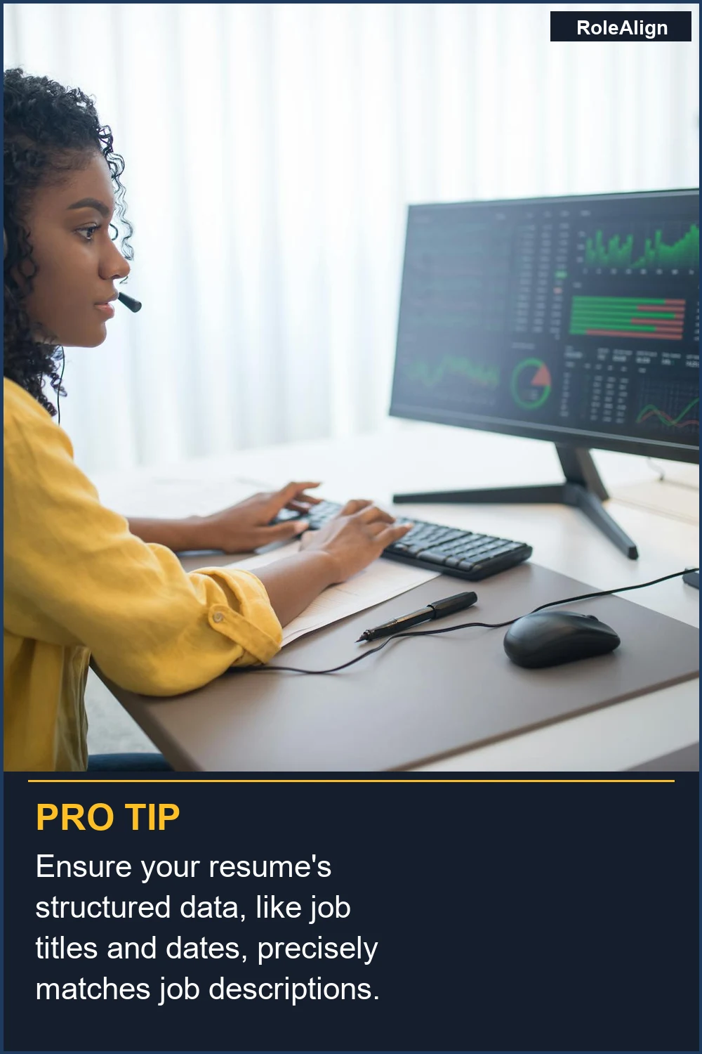 Ensure your resume's structured data, like job titles and dates, precisely matches job descriptions.