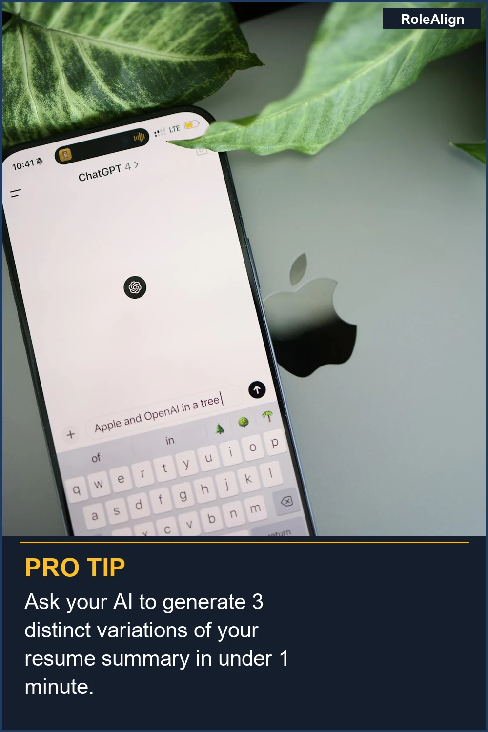 Ask your AI to generate 3 distinct variations of your resume summary in under 1 minute.