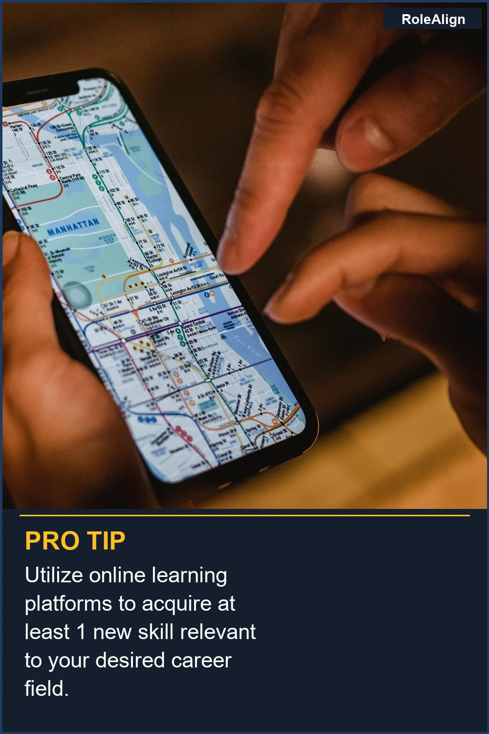 Utilize online learning platforms to acquire at least 1 new skill relevant to your desired career field.