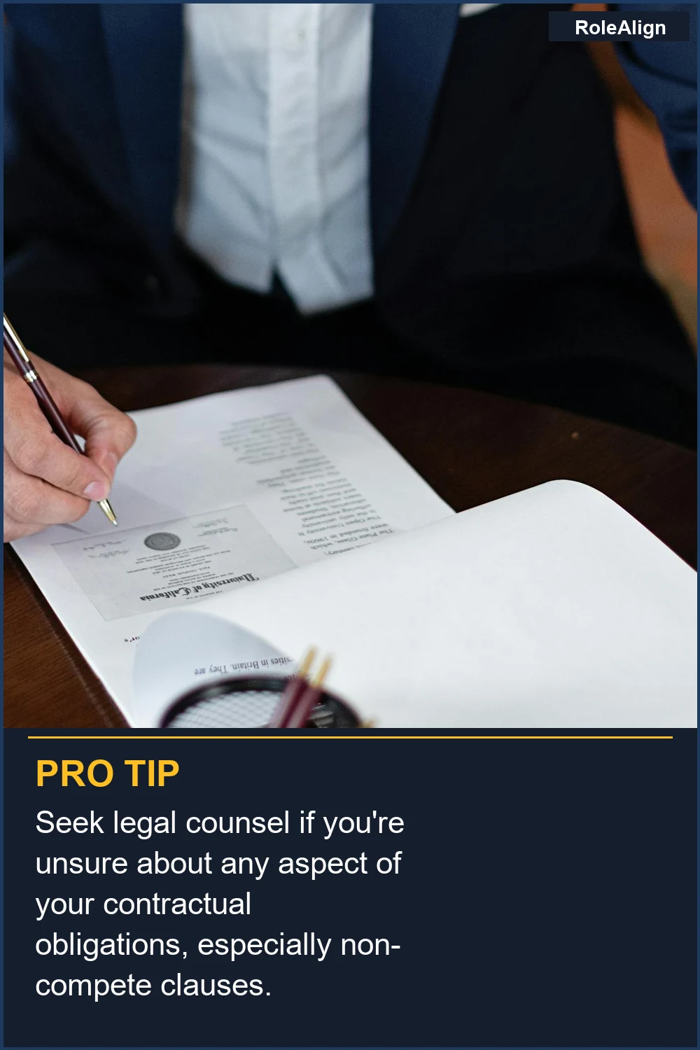 Seek legal counsel if you're unsure about any aspect of your contractual obligations, especially non-compete clauses.