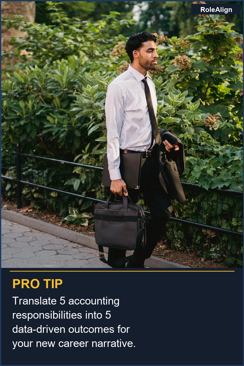 Translate 5 accounting responsibilities into 5 data-driven outcomes for your new career narrative.