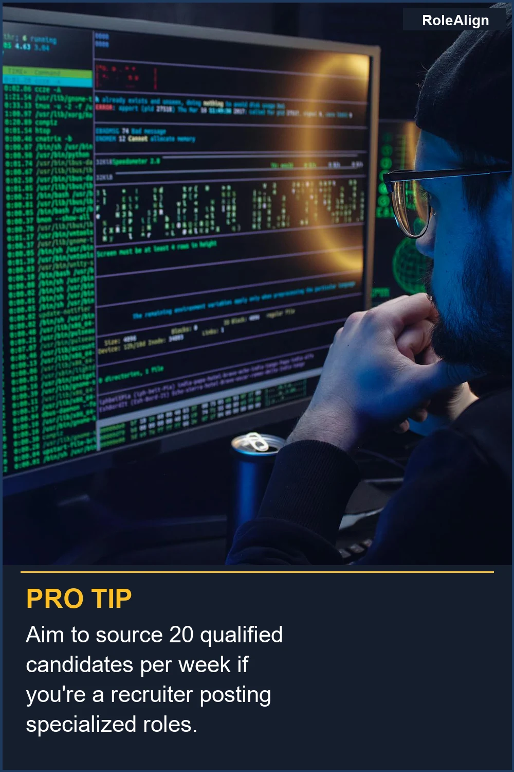 Apunta a obtener 20 candidatos calificados por semana si eres un reclutador que publica puestos especializados.