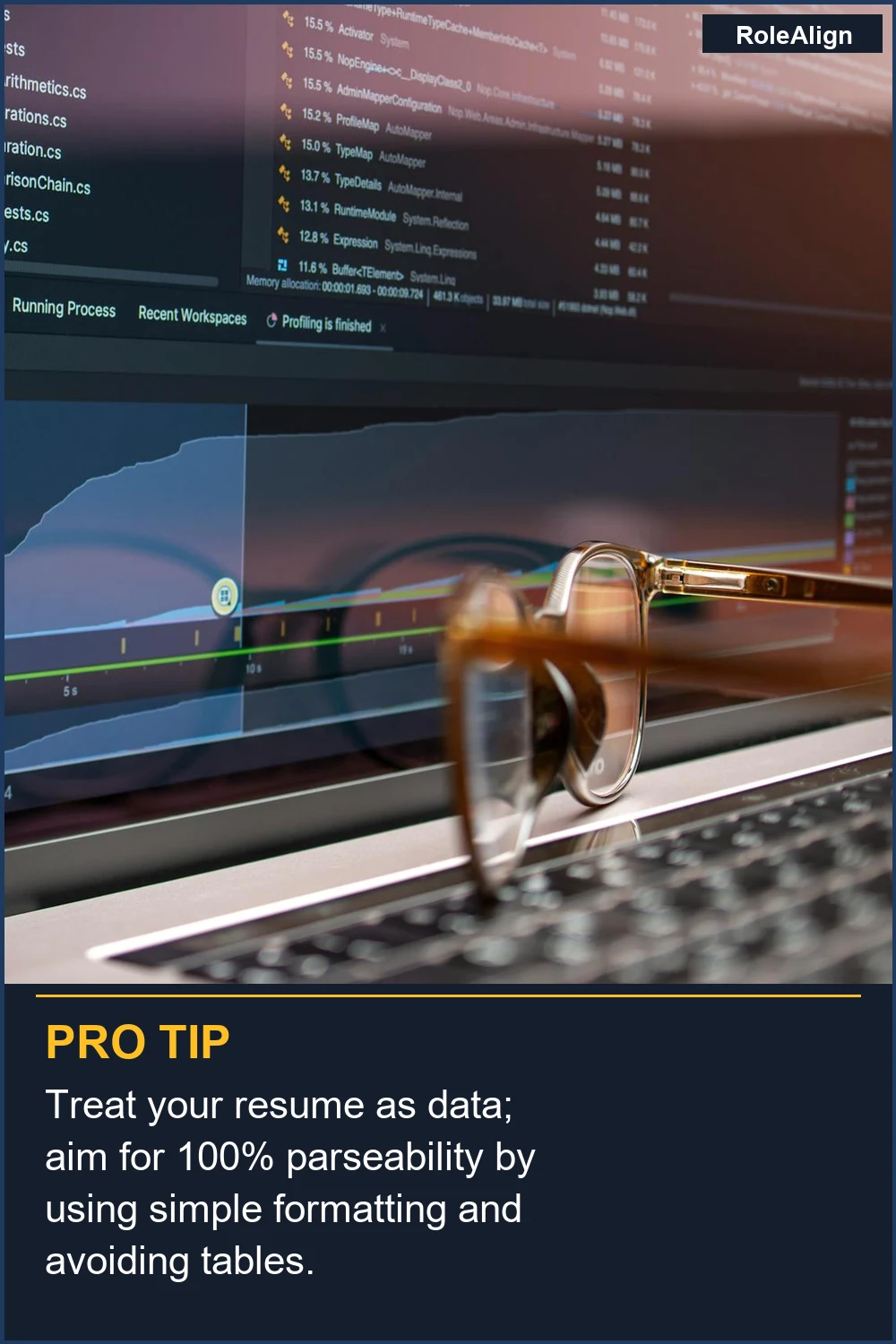 Trata tu currículum como datos; apunta a una capacidad de análisis del 100% utilizando un formato simple y evitando tablas.
