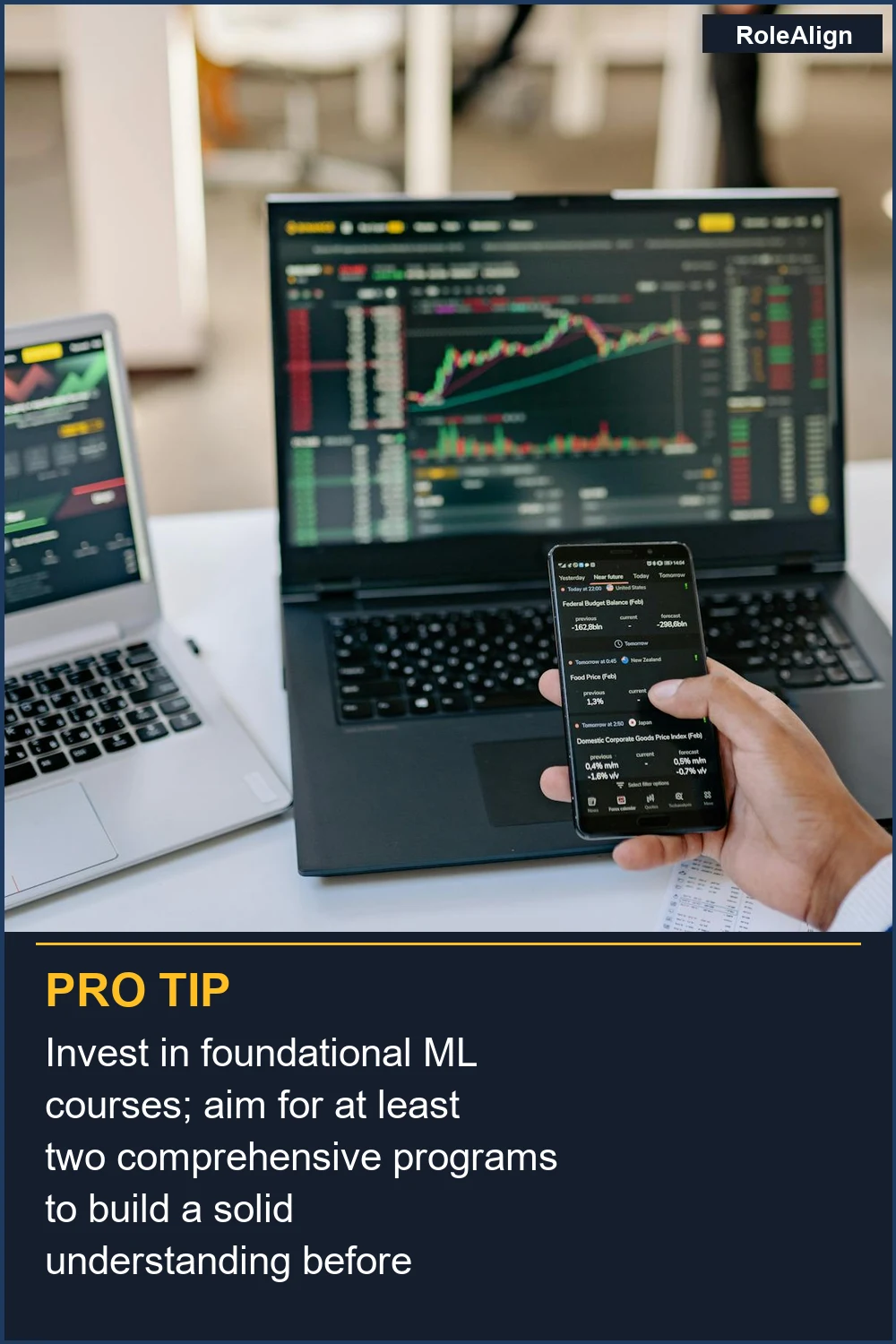 Invest in foundational ML courses; aim for at least two comprehensive programs to build a solid understanding before specializing.