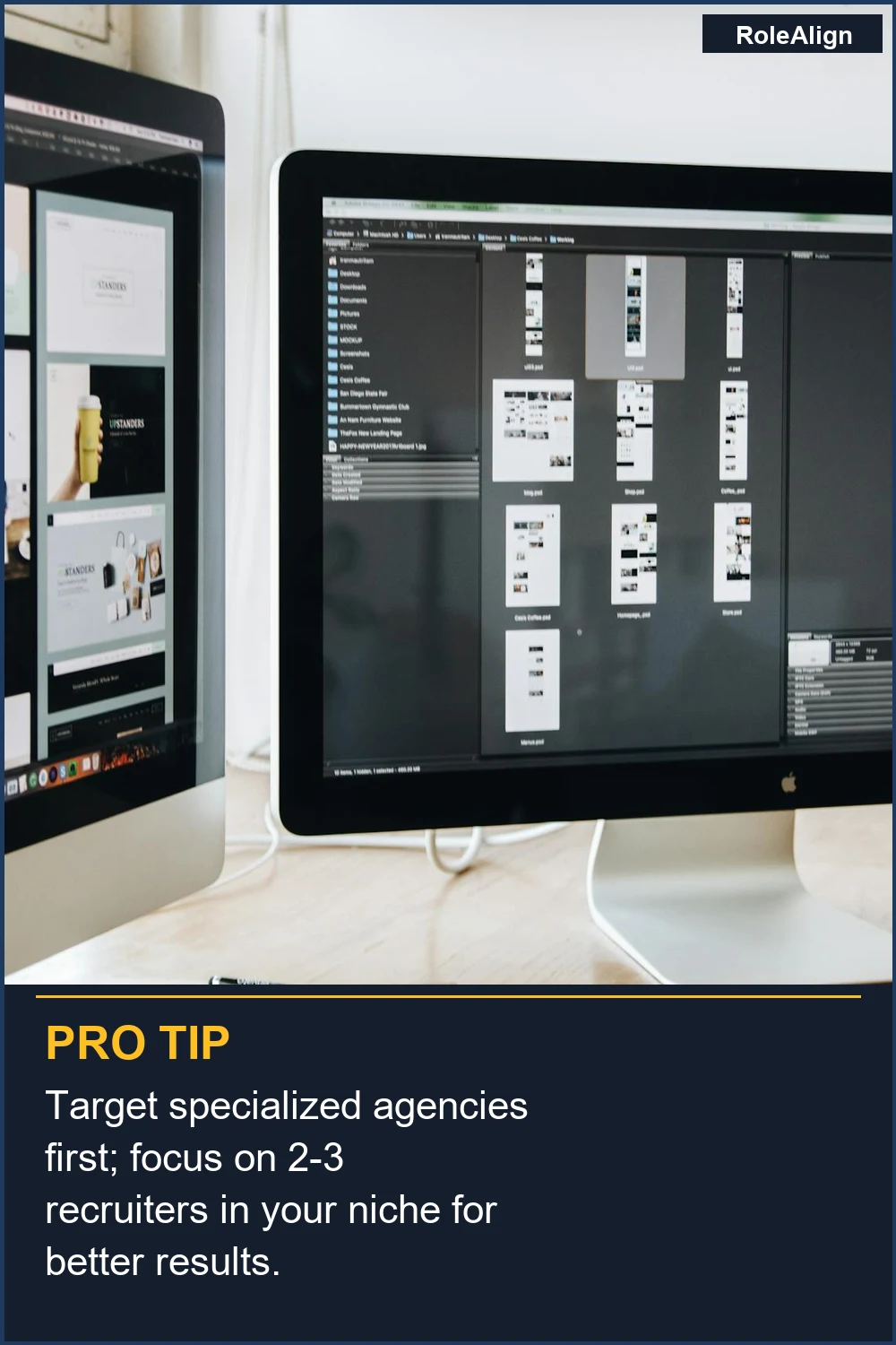 Target specialized agencies first; focus on 2-3 recruiters in your niche for better results.