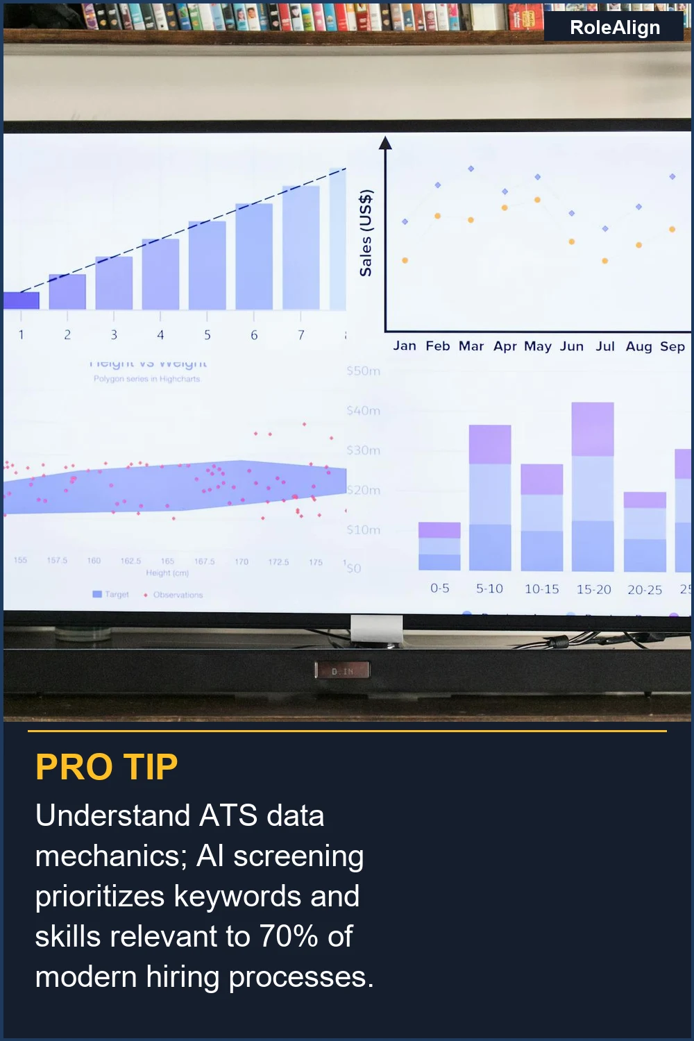 Understand ATS data mechanics; AI screening prioritizes keywords and skills relevant to 70% of modern hiring processes.