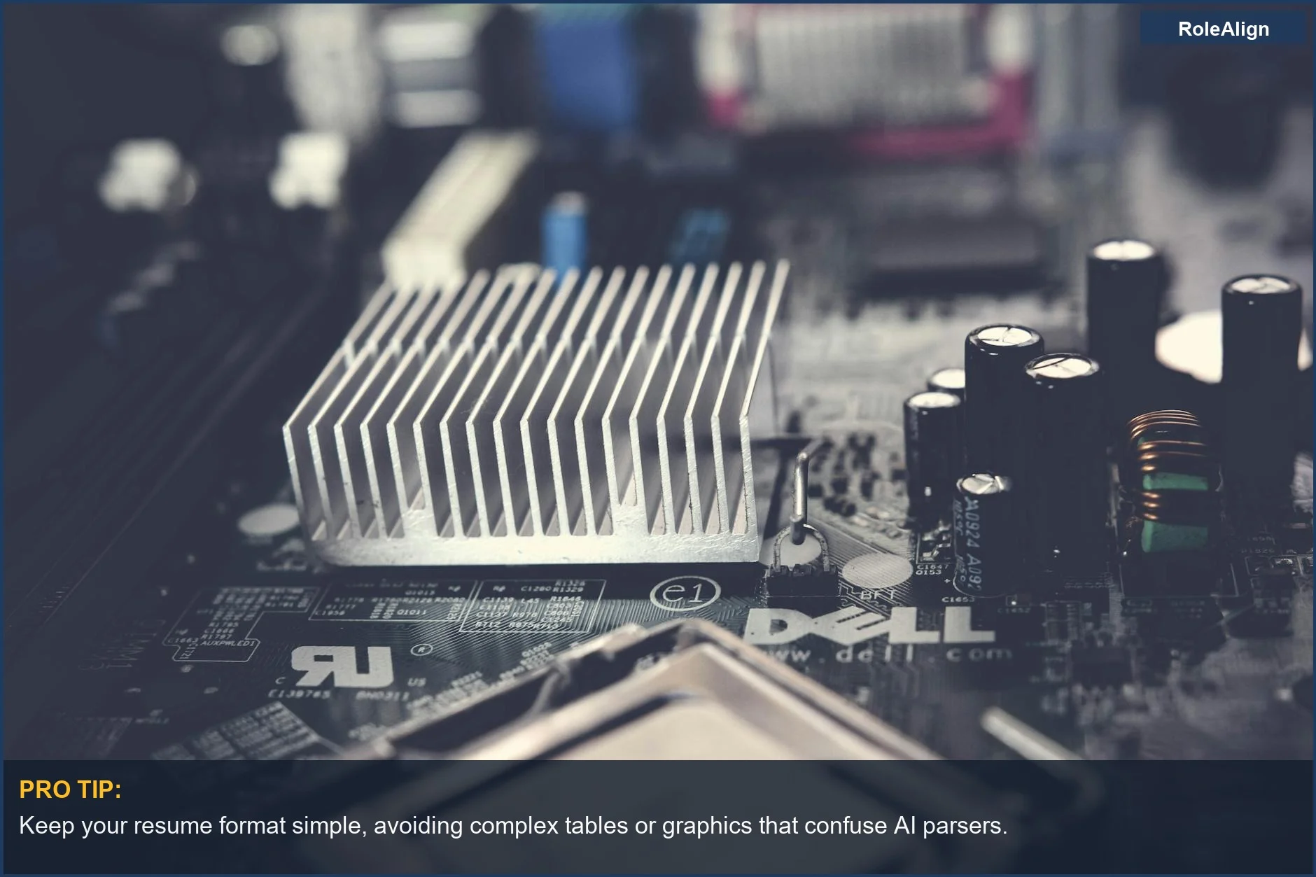 Modern computer motherboard showcasing electronic components, essential for understanding AI resume parsing technology.