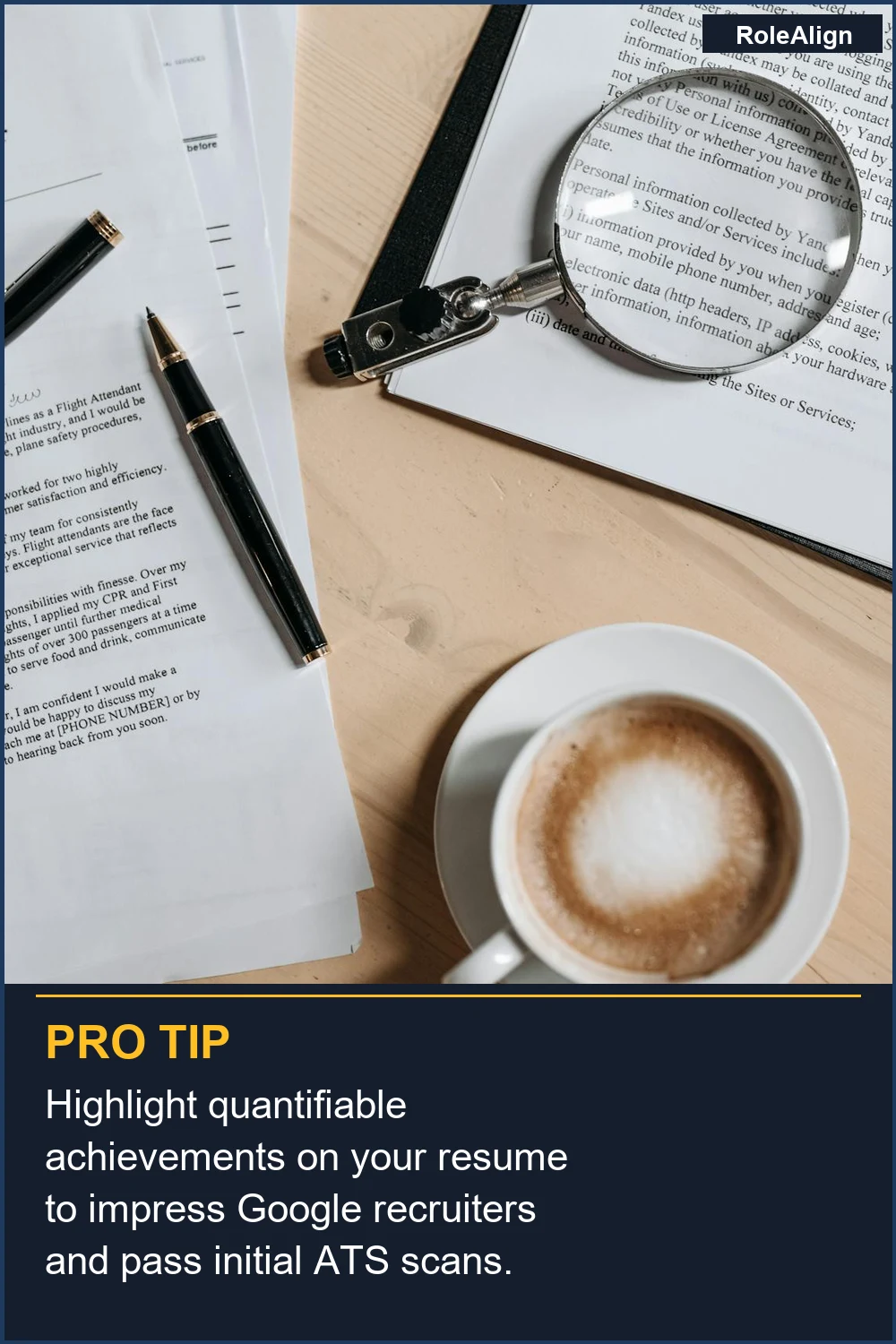 Highlight quantifiable achievements on your resume to impress Google recruiters and pass initial ATS scans.