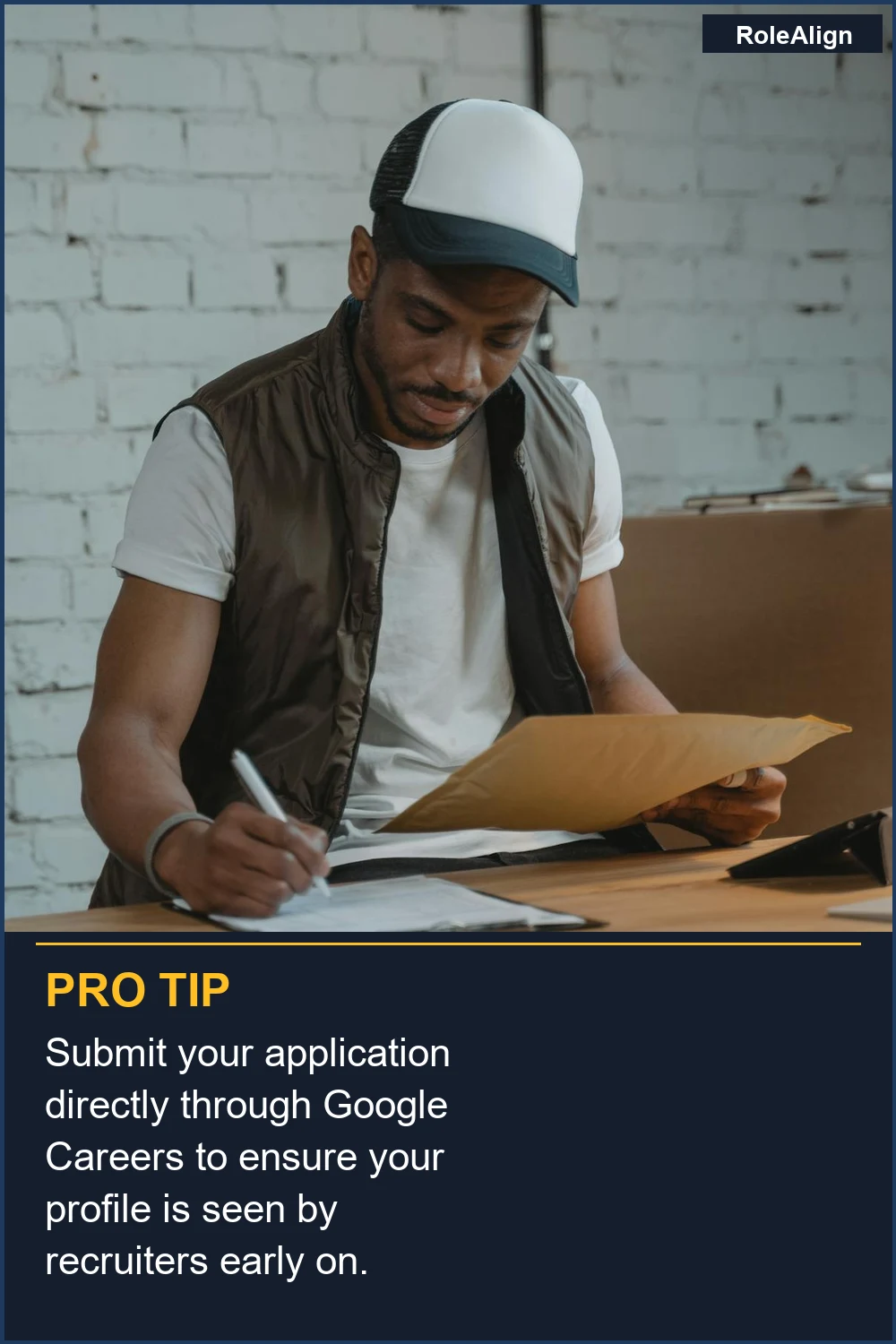 Submit your application directly through Google Careers to ensure your profile is seen by recruiters early on.