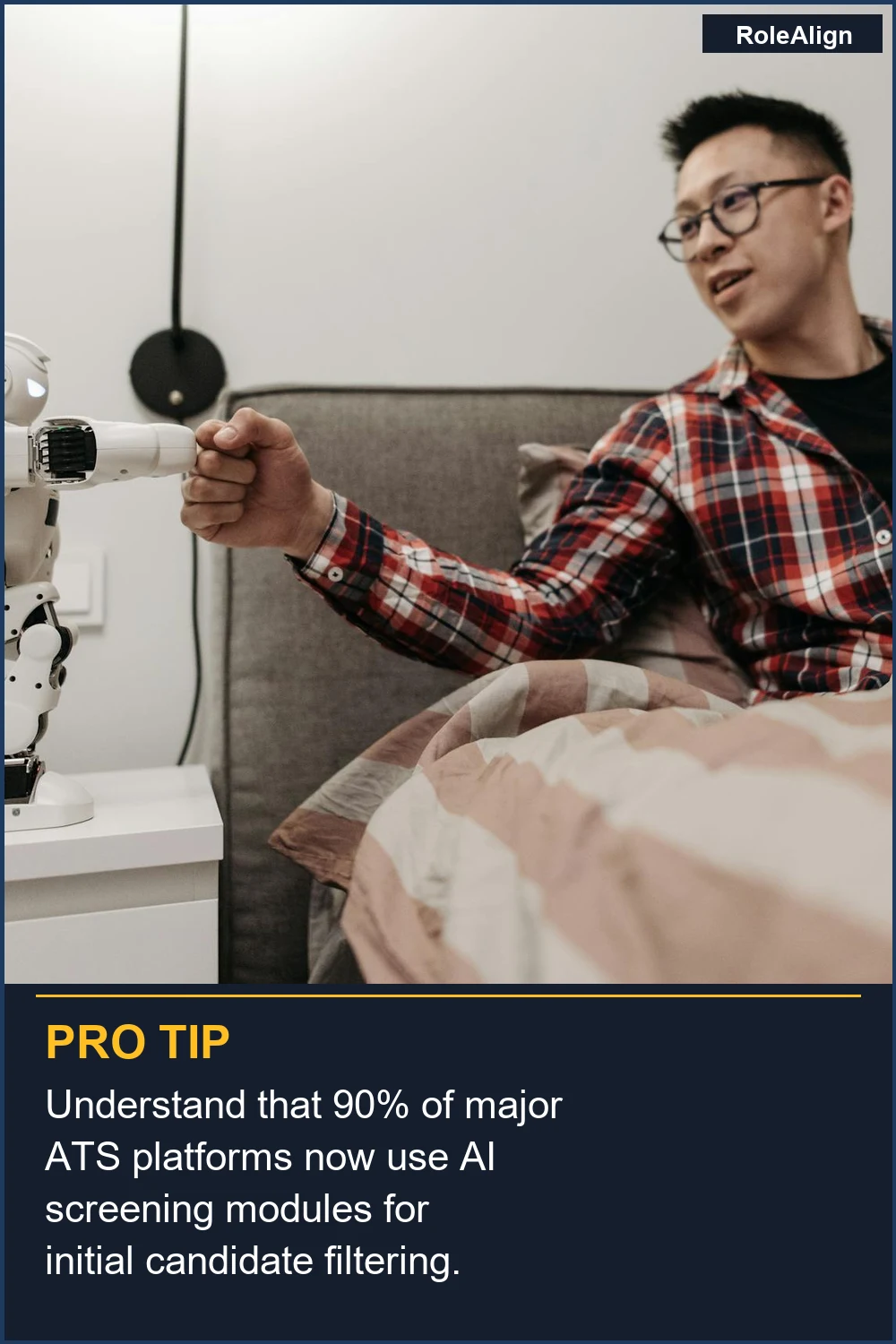 Understand that 90% of major ATS platforms now use AI screening modules for initial candidate filtering.