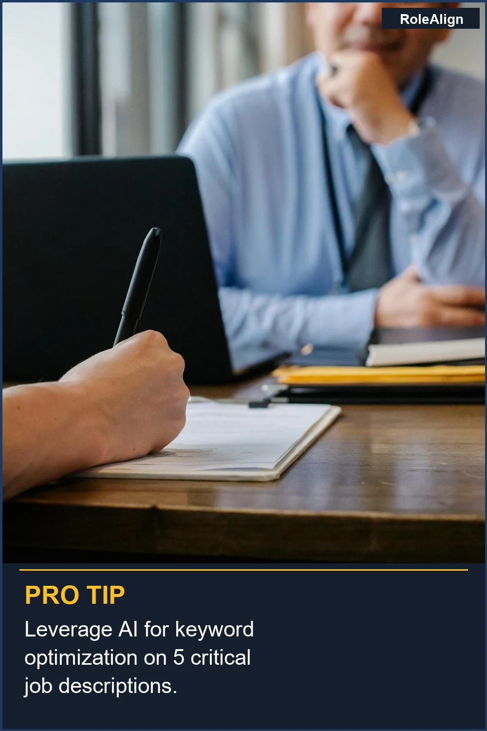 Leverage AI for keyword optimization on 5 critical job descriptions.