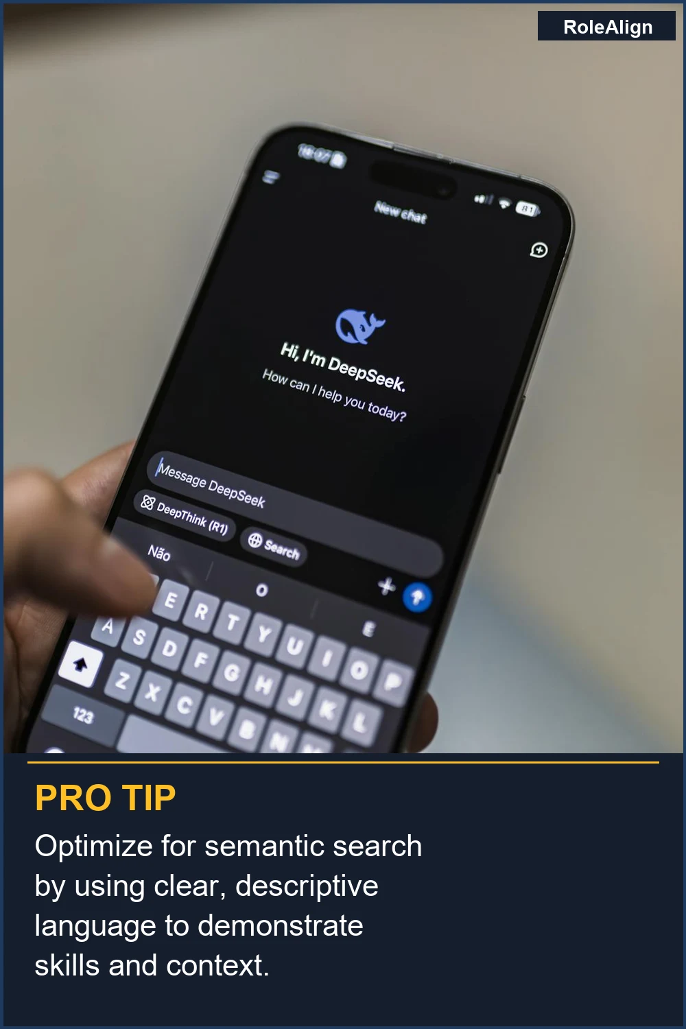 Optimize for semantic search by using clear, descriptive language to demonstrate skills and context.