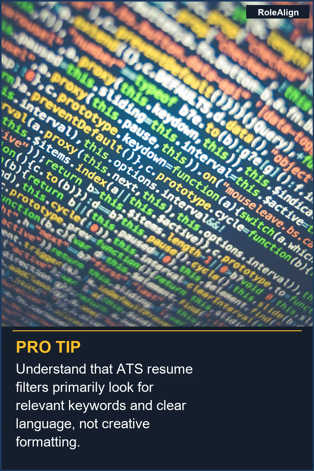 Understand that ATS resume filters primarily look for relevant keywords and clear language, not creative formatting.