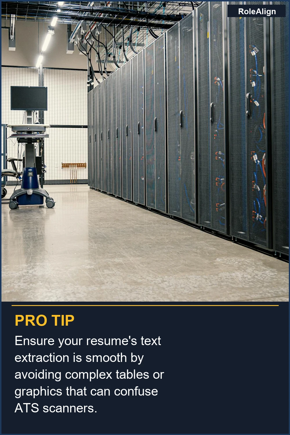Ensure your resume's text extraction is smooth by avoiding complex tables or graphics that can confuse ATS scanners.
