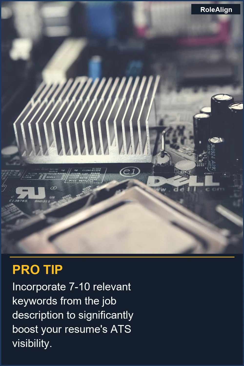 Incorporate 7-10 relevant keywords from the job description to significantly boost your resume's ATS visibility.