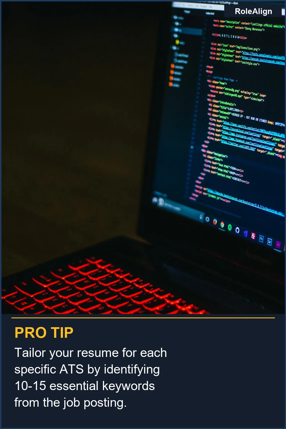 Adapta tu currículum para cada ATS específico identificando 10-15 palabras clave esenciales de la oferta de empleo.