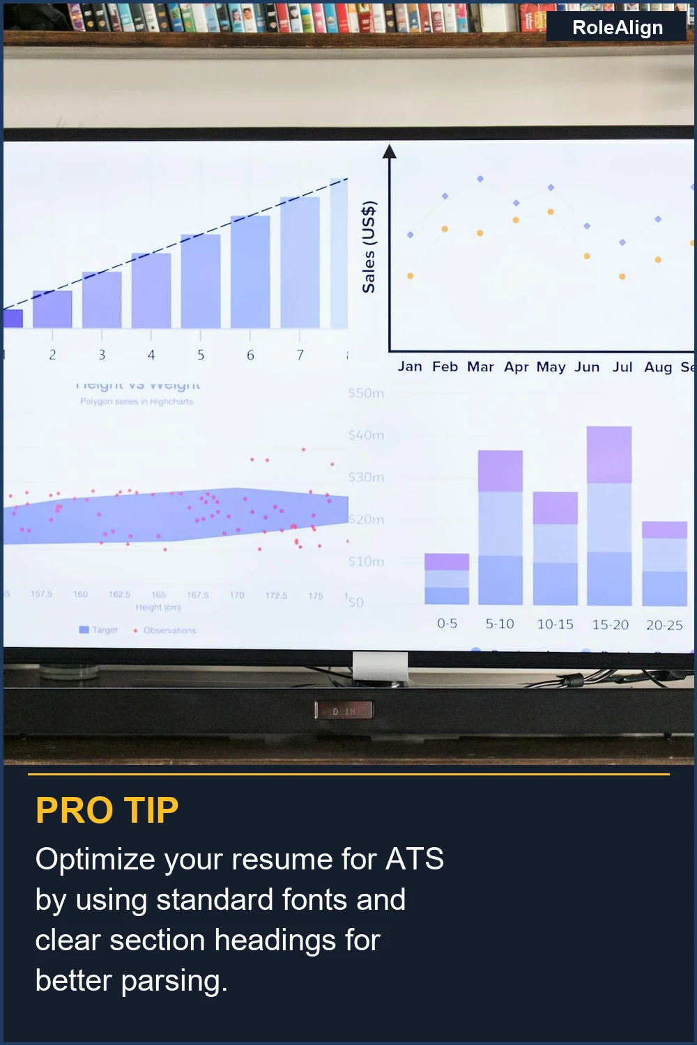 Optimize your resume for ATS by using standard fonts and clear section headings for better parsing.