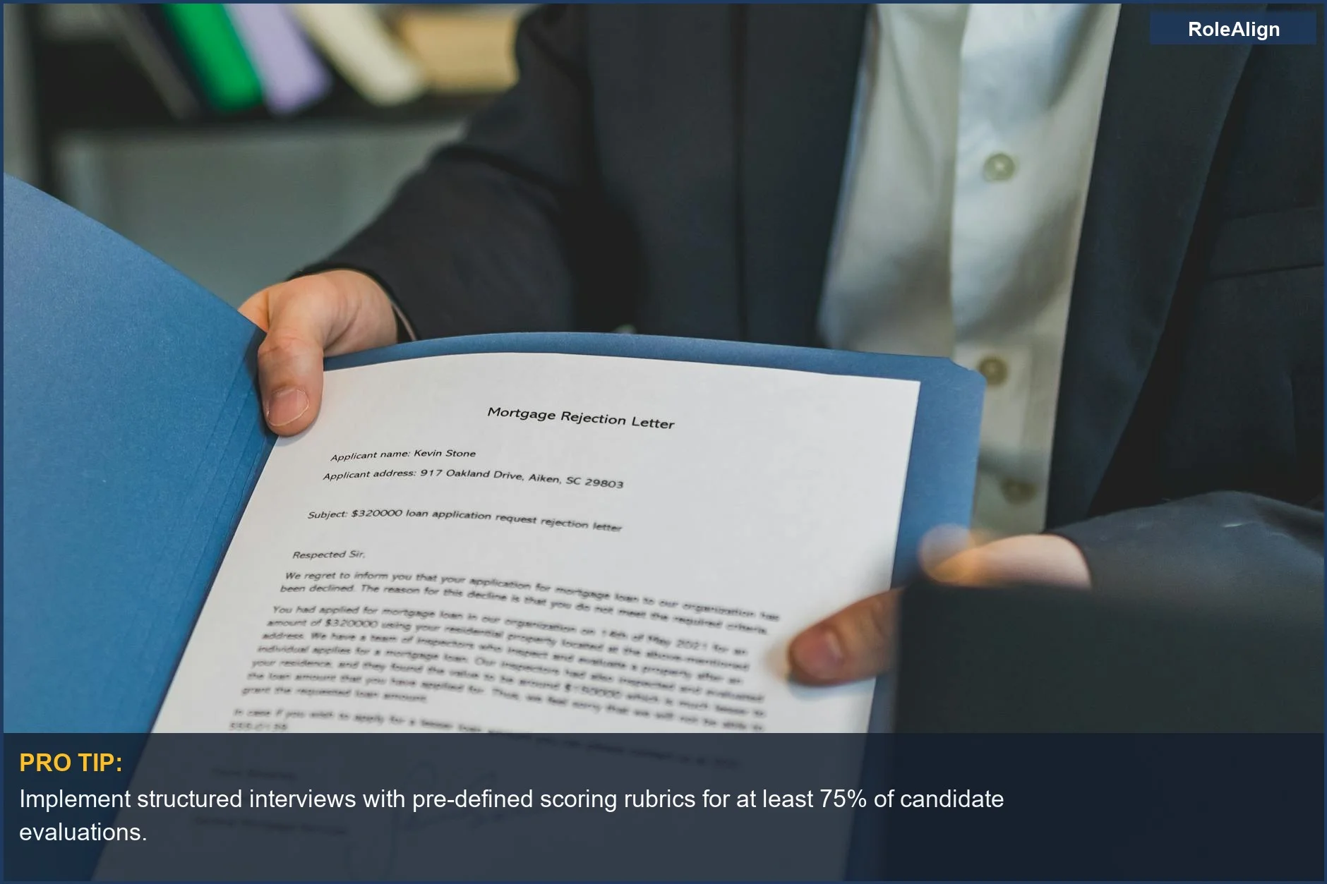 Person holding a rejection letter, demonstrating the impact of culture fit discrimination in job applications.