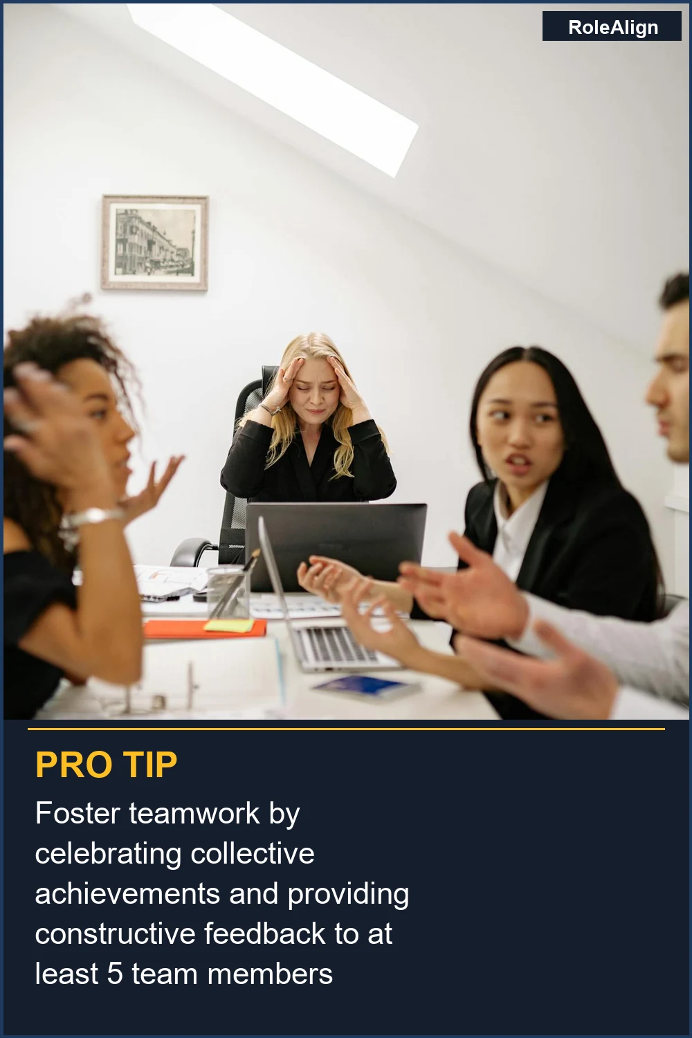 Foster teamwork by celebrating collective achievements and providing constructive feedback to at least 5 team members quarterly.