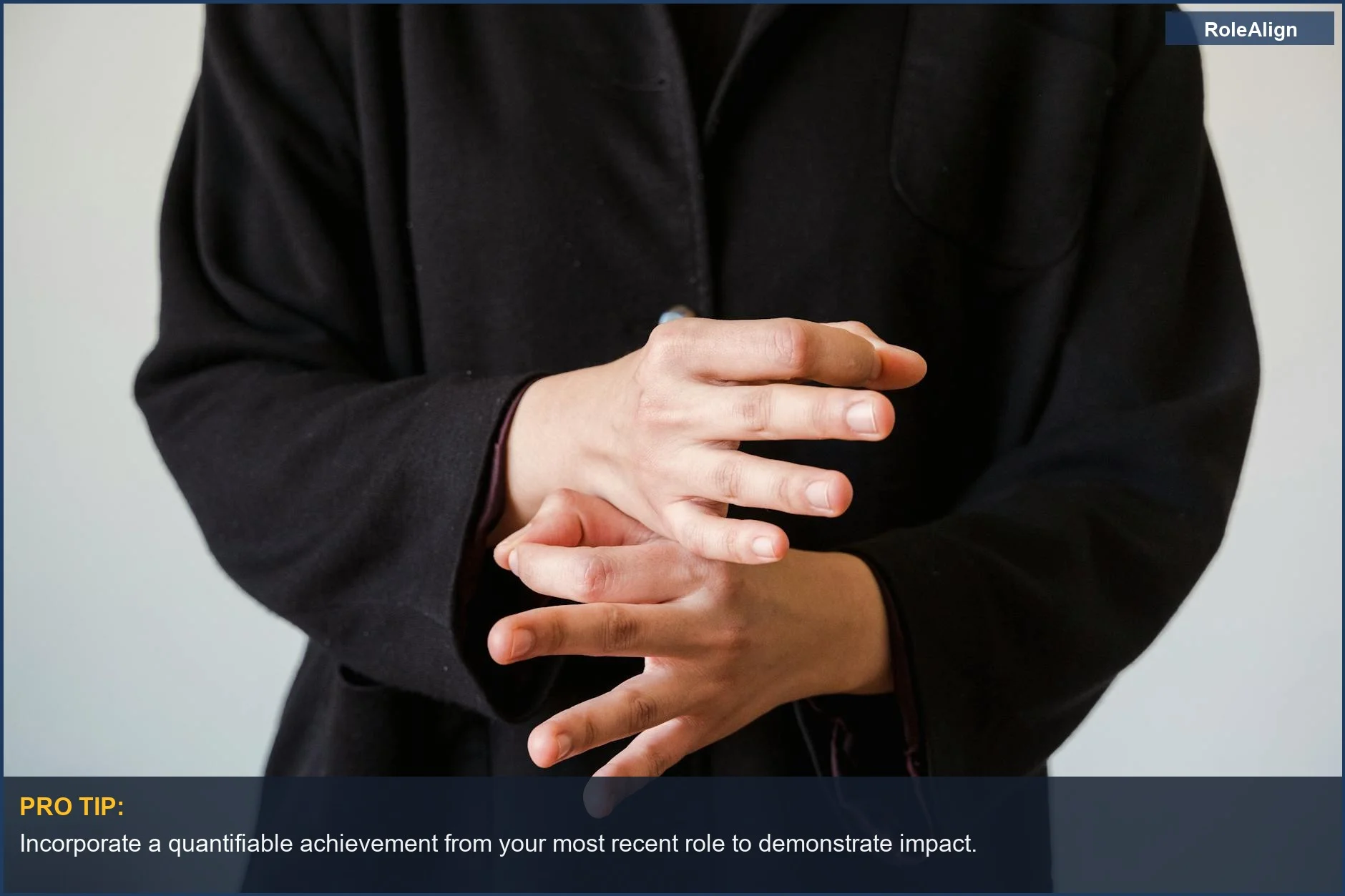 Close-up of hands gesturing in sign language, representing clear communication for tell me about yourself examples experienced professionals.