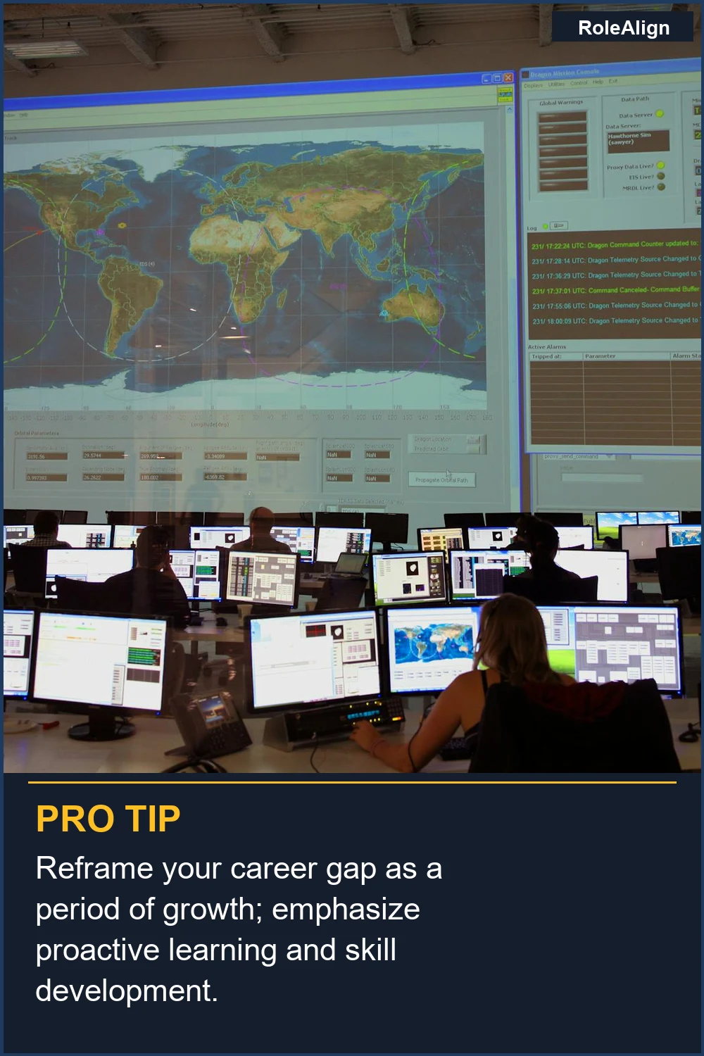 Reframe your career gap as a period of growth; emphasize proactive learning and skill development.