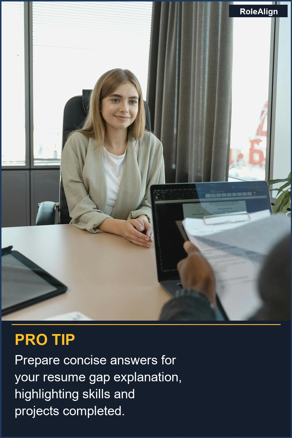 Prepare concise answers for your resume gap explanation, highlighting skills and projects completed.