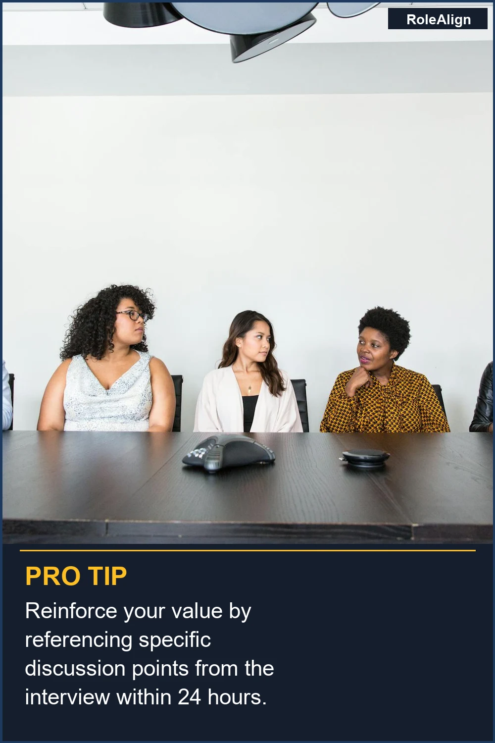 Reinforce your value by referencing specific discussion points from the interview within 24 hours.