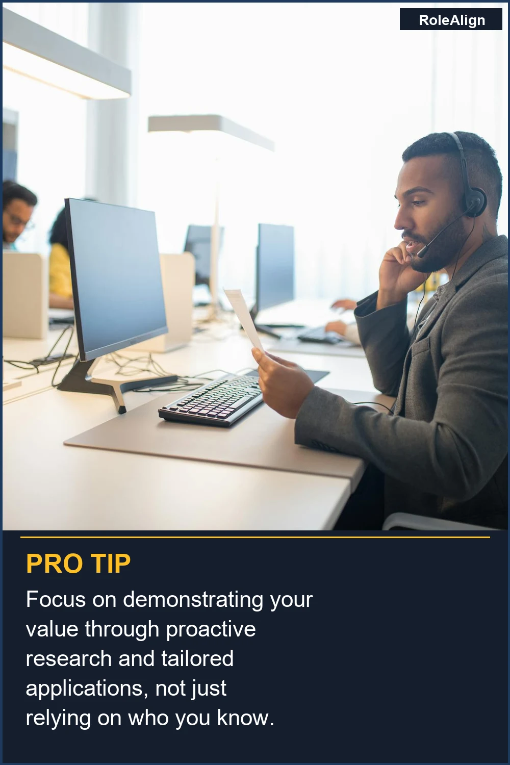 Focus on demonstrating your value through proactive research and tailored applications, not just relying on who you know.