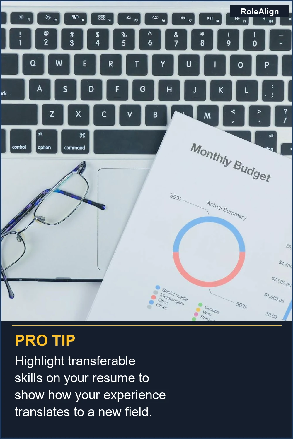 Highlight transferable skills on your resume to show how your experience translates to a new field.