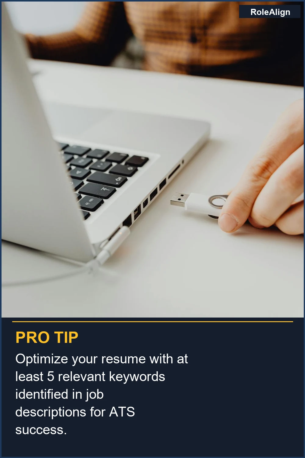 Optimize your resume with at least 5 relevant keywords identified in job descriptions for ATS success.