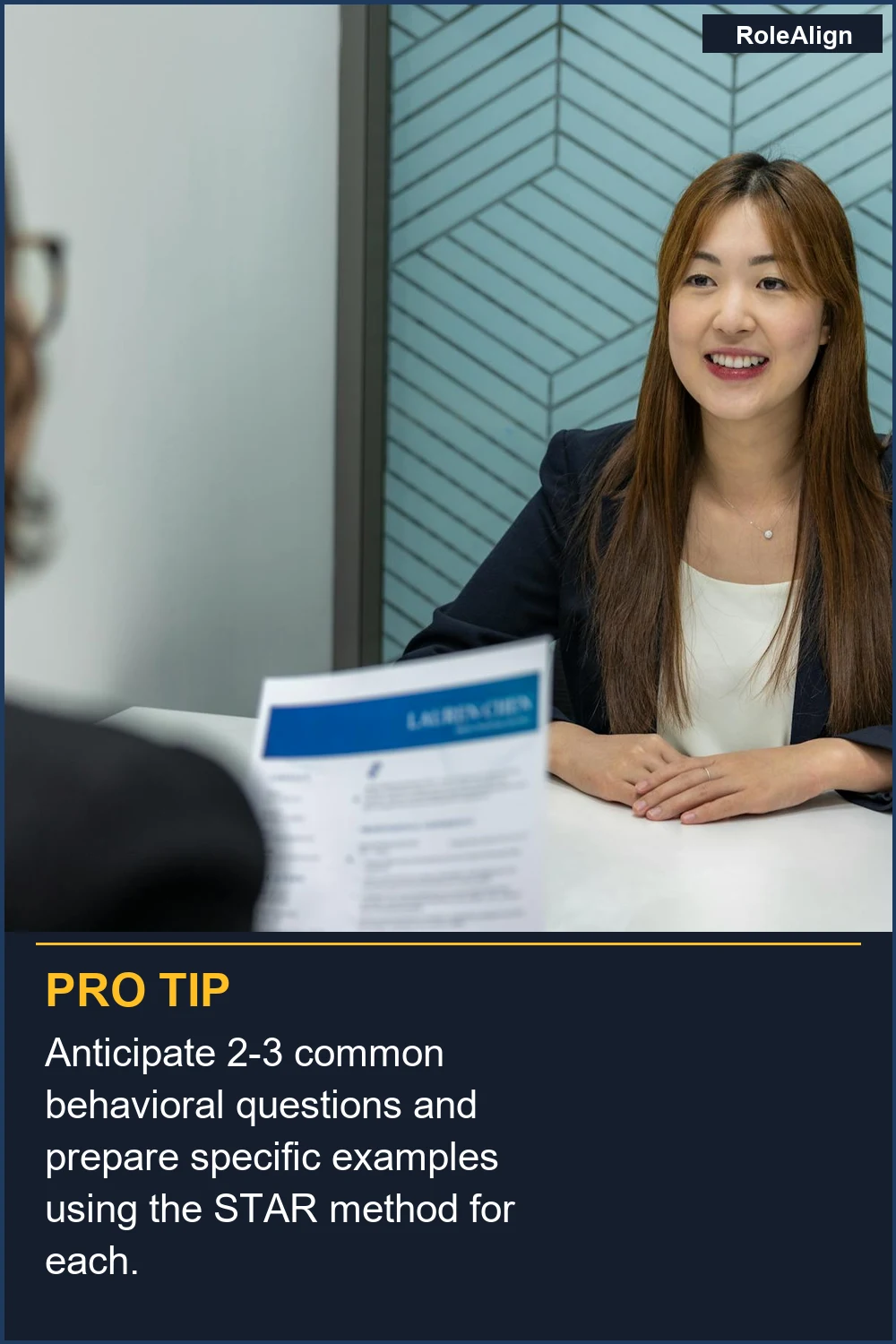 Anticipate 2-3 common behavioral questions and prepare specific examples using the STAR method for each.