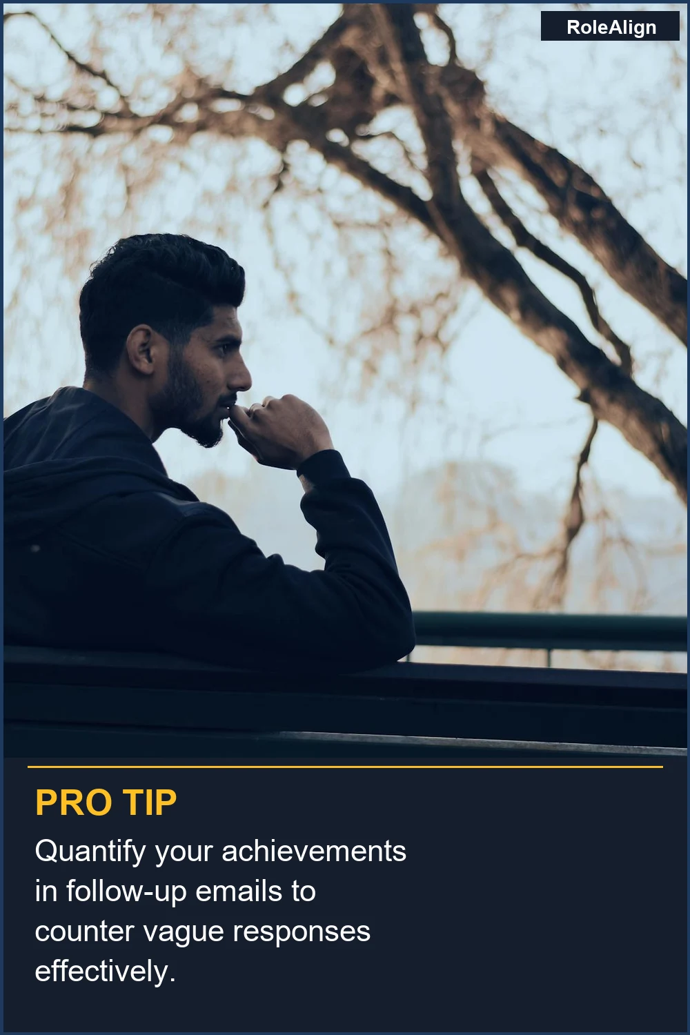 Cuantifica tus logros en los correos electrónicos de seguimiento para contrarrestar respuestas vagas de manera efectiva.