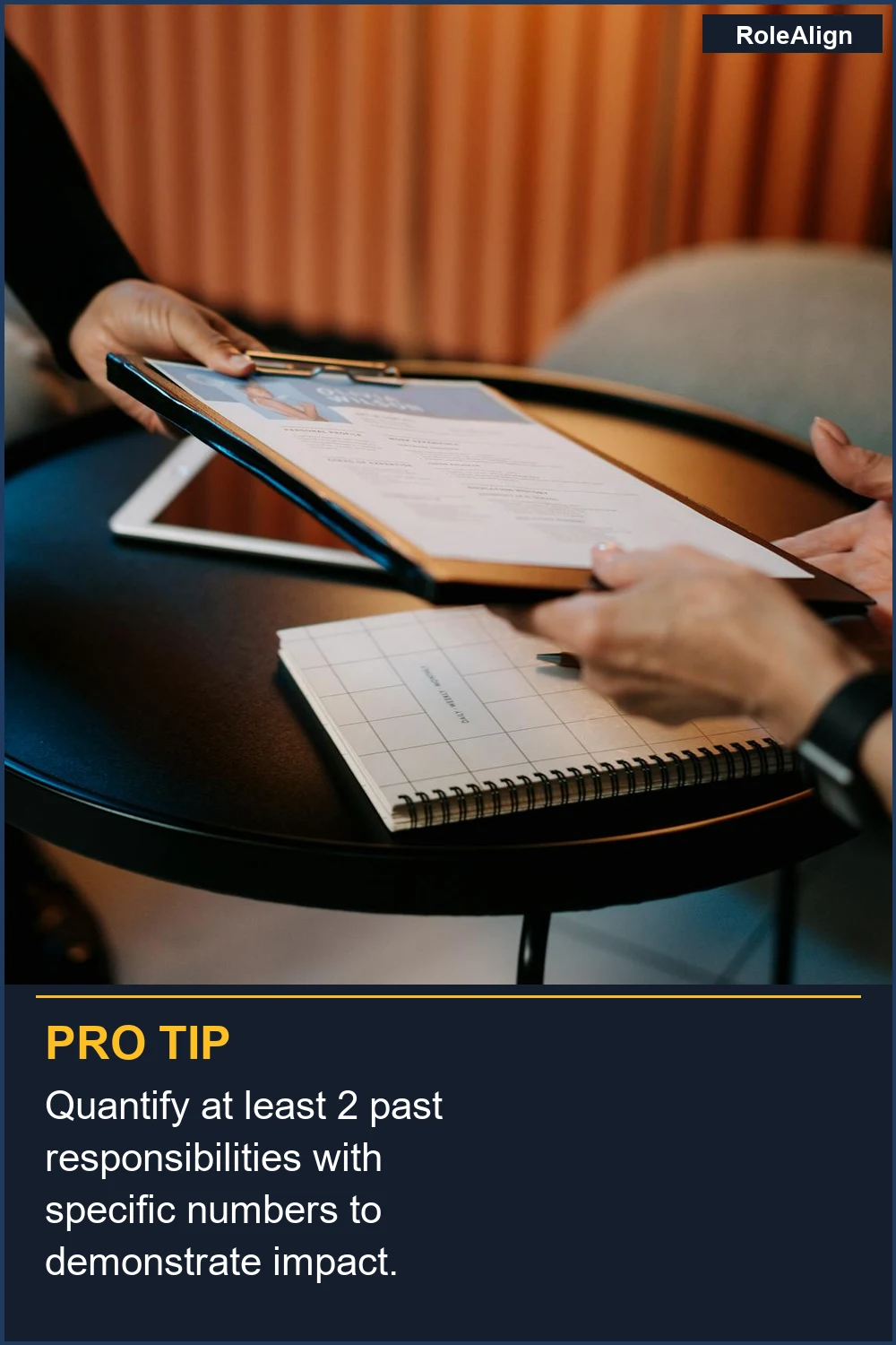 Quantify at least 2 past responsibilities with specific numbers to demonstrate impact.