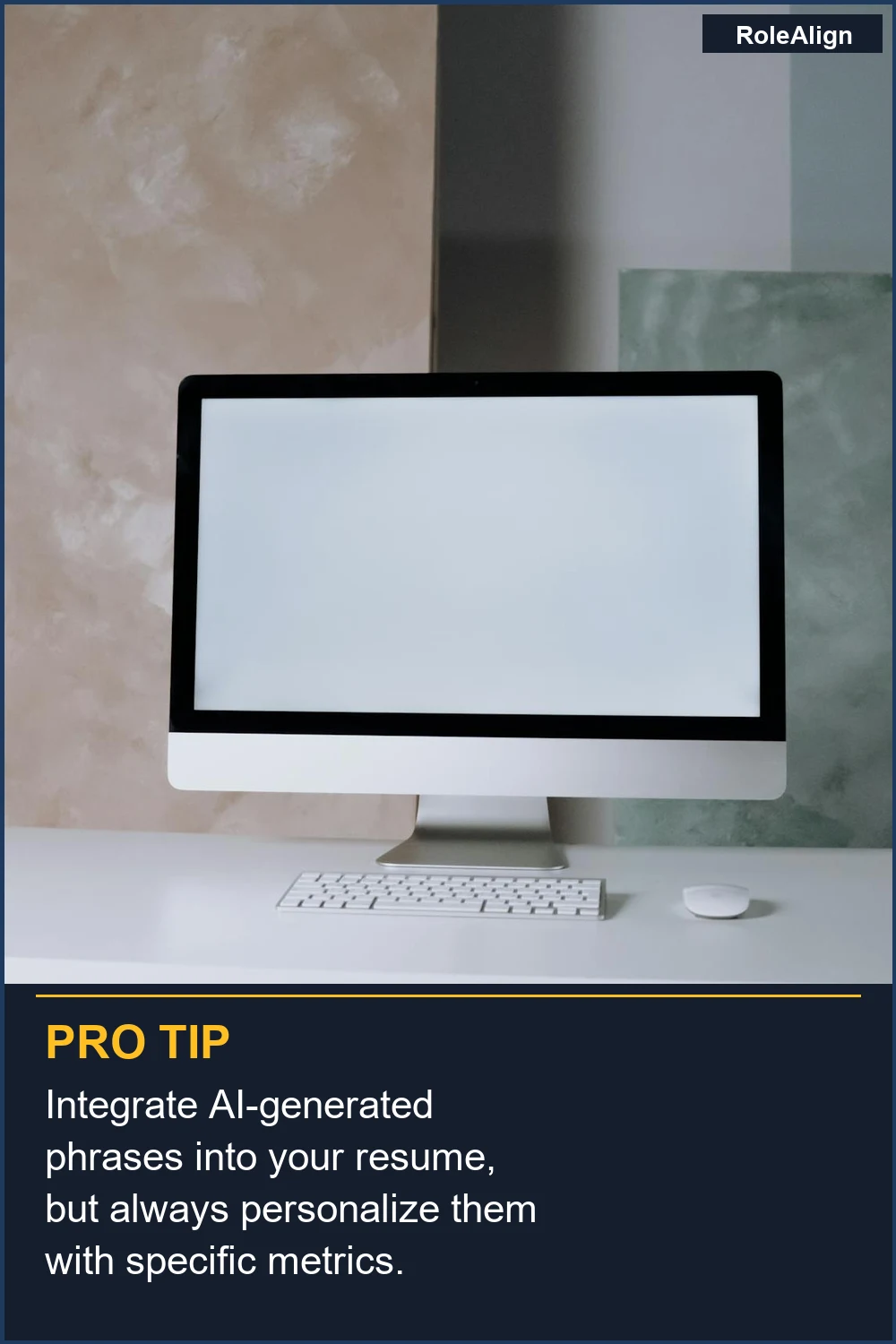 Integrate AI-generated phrases into your resume, but always personalize them with specific metrics.
