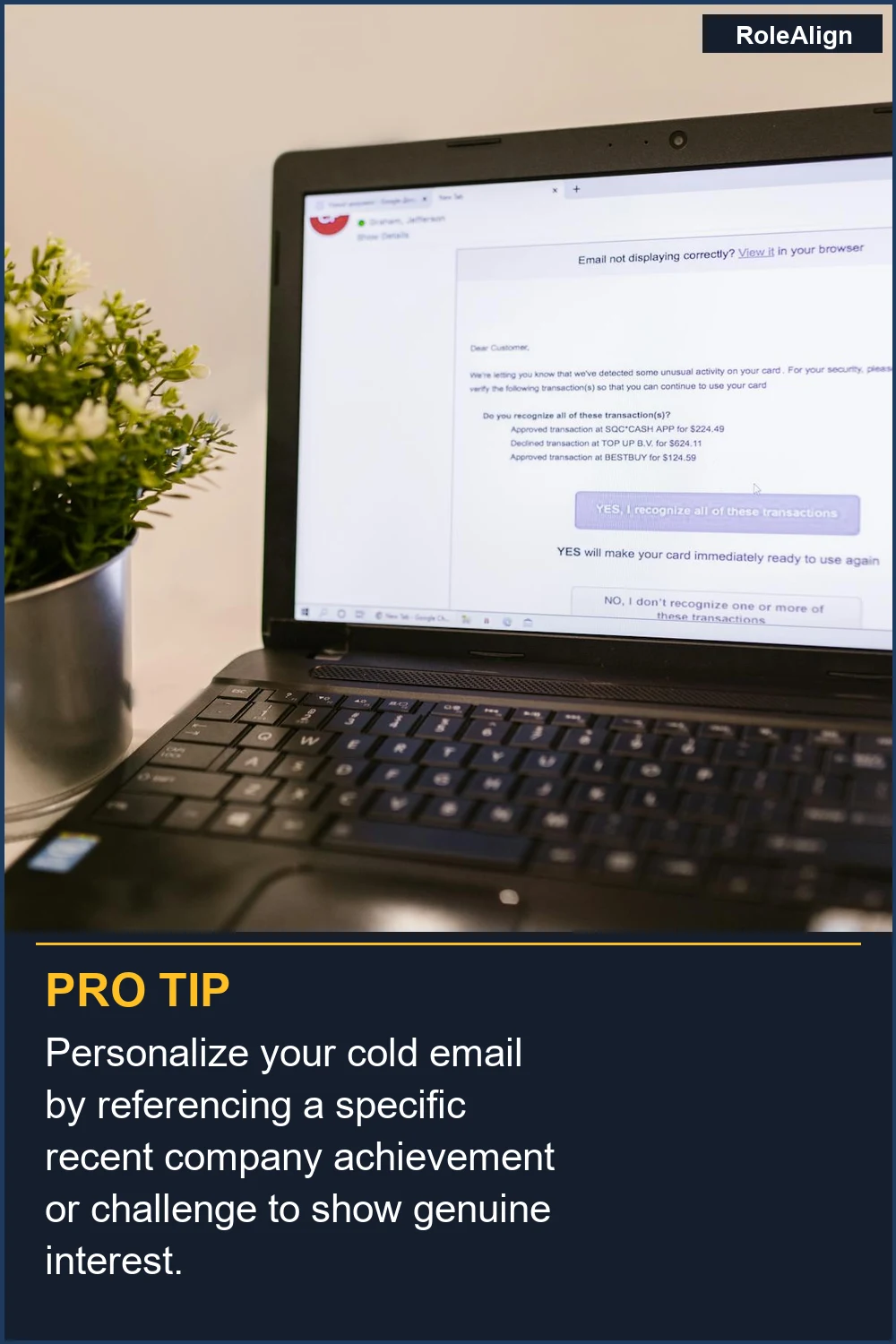 Personalize your cold email by referencing a specific recent company achievement or challenge to show genuine interest.