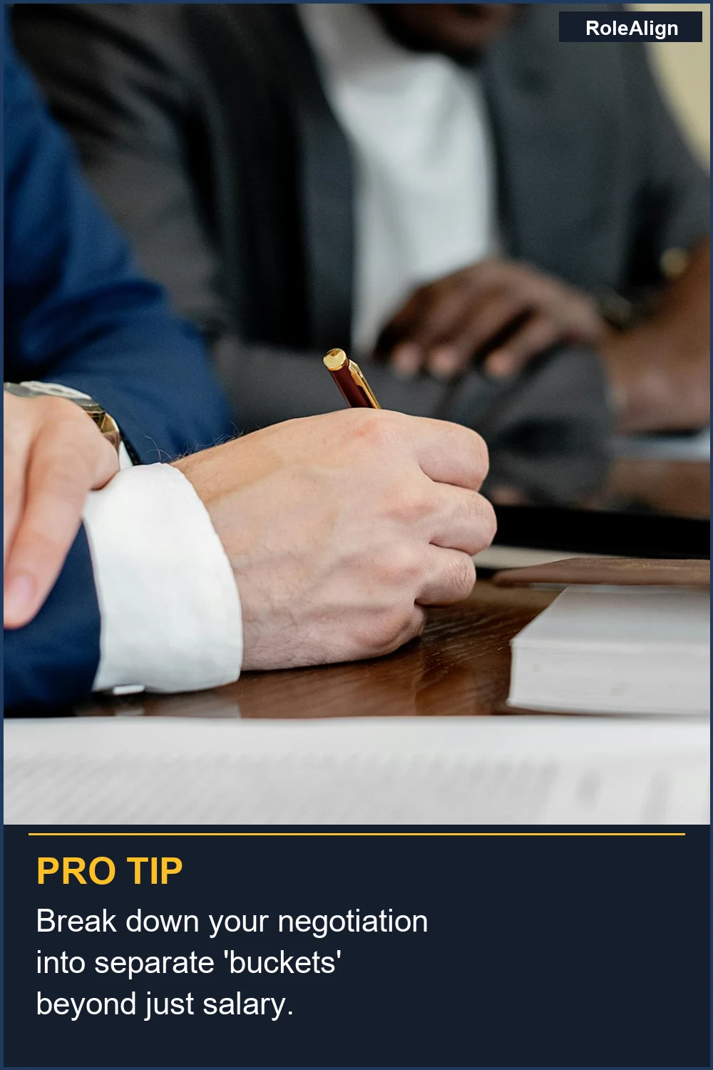 Break down your negotiation into separate 'buckets' beyond just salary.