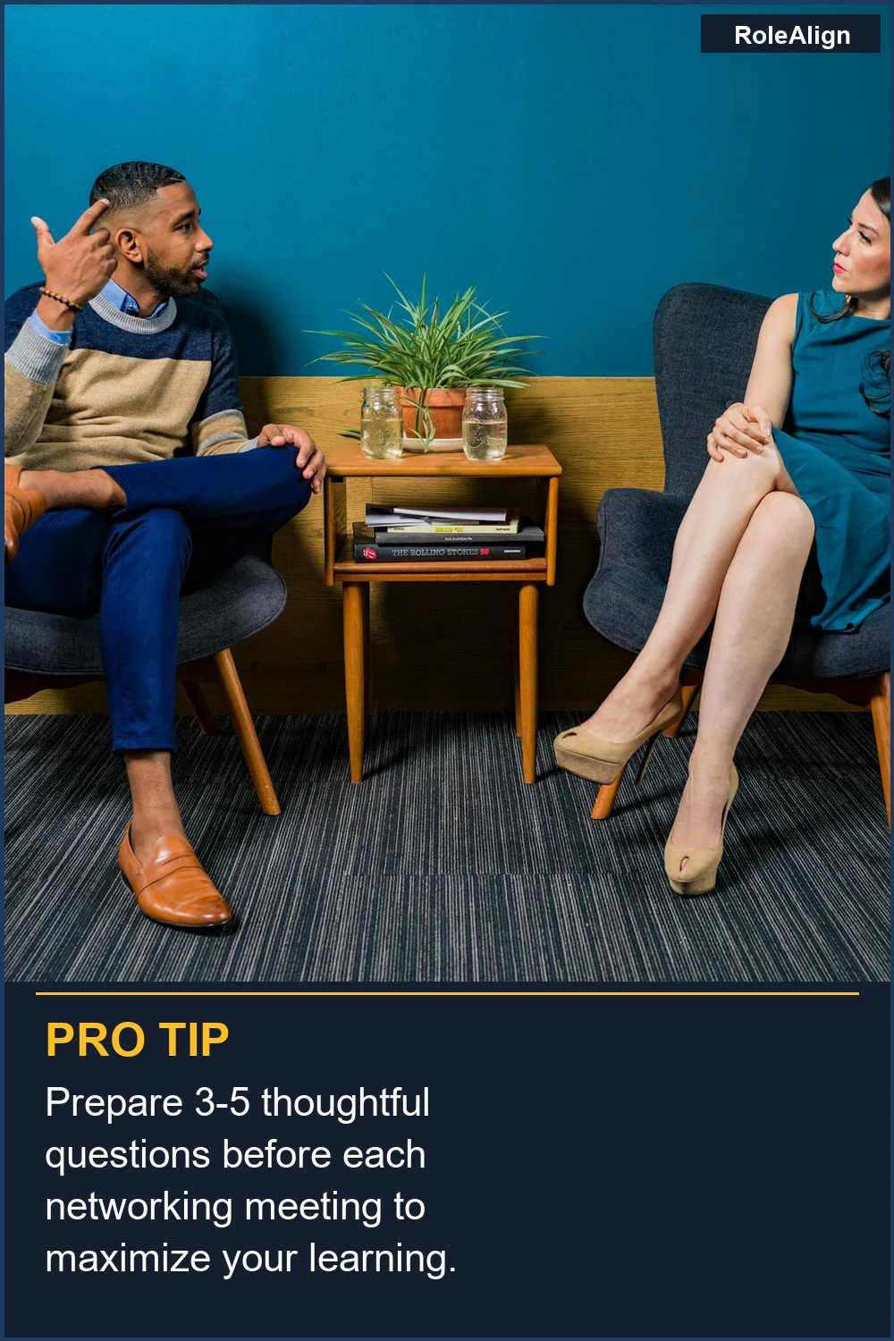 Prepare 3-5 thoughtful questions before each networking meeting to maximize your learning.