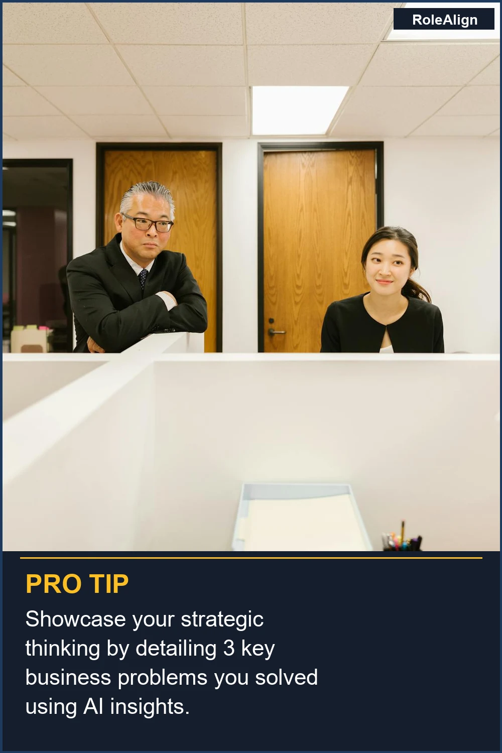 Showcase your strategic thinking by detailing 3 key business problems you solved using AI insights.