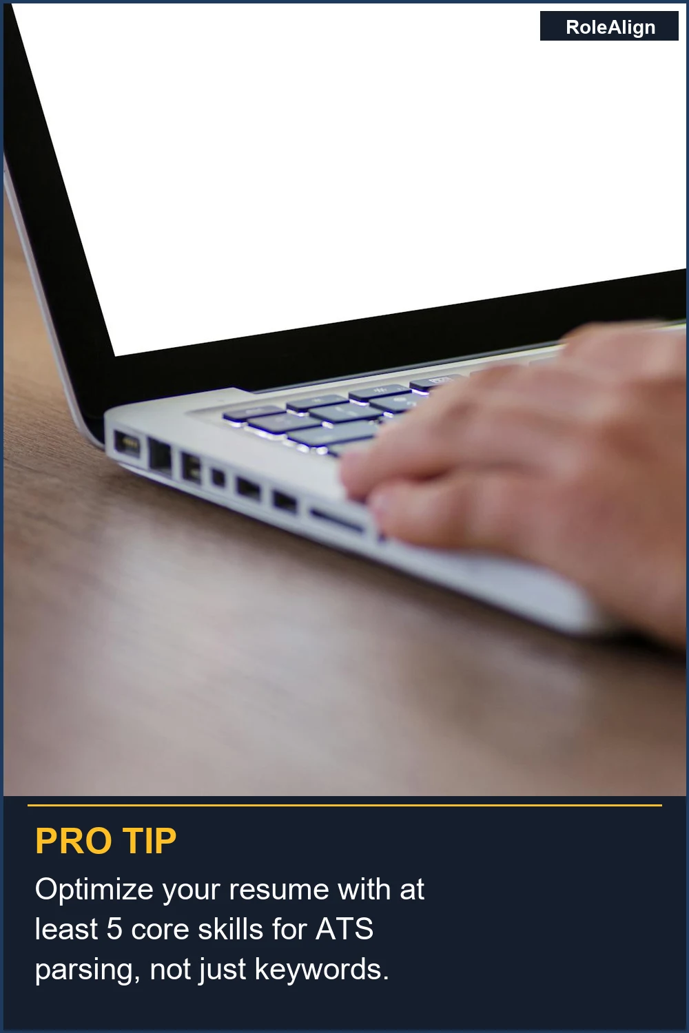 Optimize your resume with at least 5 core skills for ATS parsing, not just keywords.