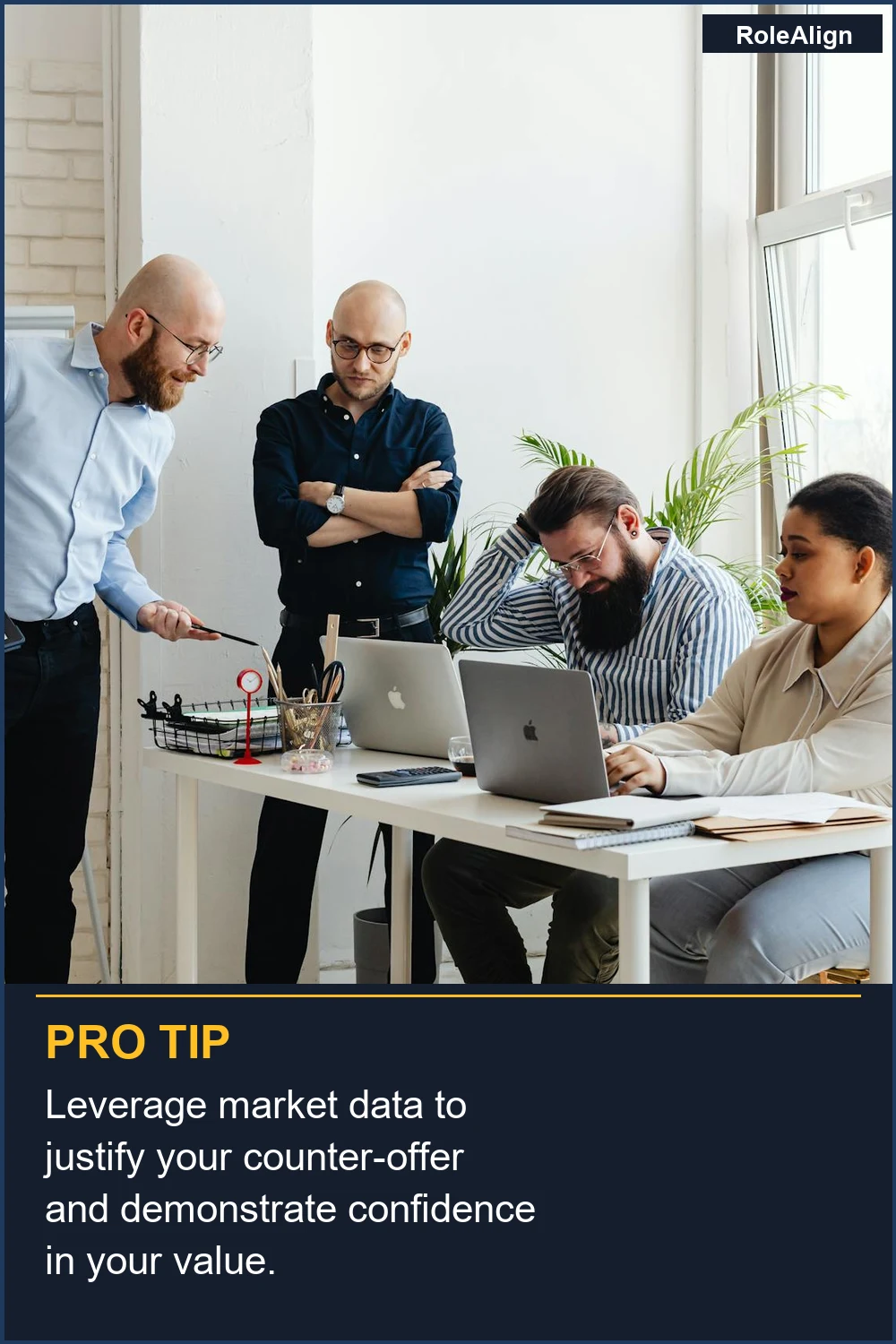 Leverage market data to justify your counter-offer and demonstrate confidence in your value.