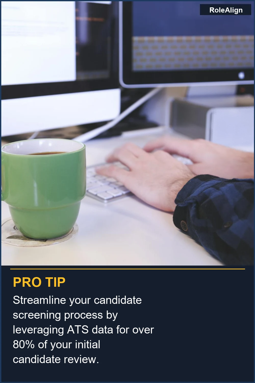 Streamline your candidate screening process by leveraging ATS data for over 80% of your initial candidate review.