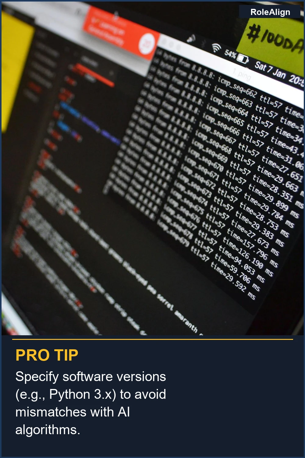 Especifica las versiones del software (p. ej., Python 3.x) para evitar discrepancias con los algoritmos de IA.