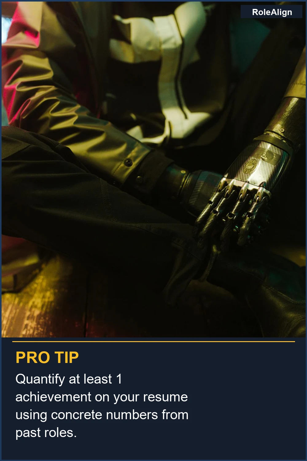 Quantify at least 1 achievement on your resume using concrete numbers from past roles.