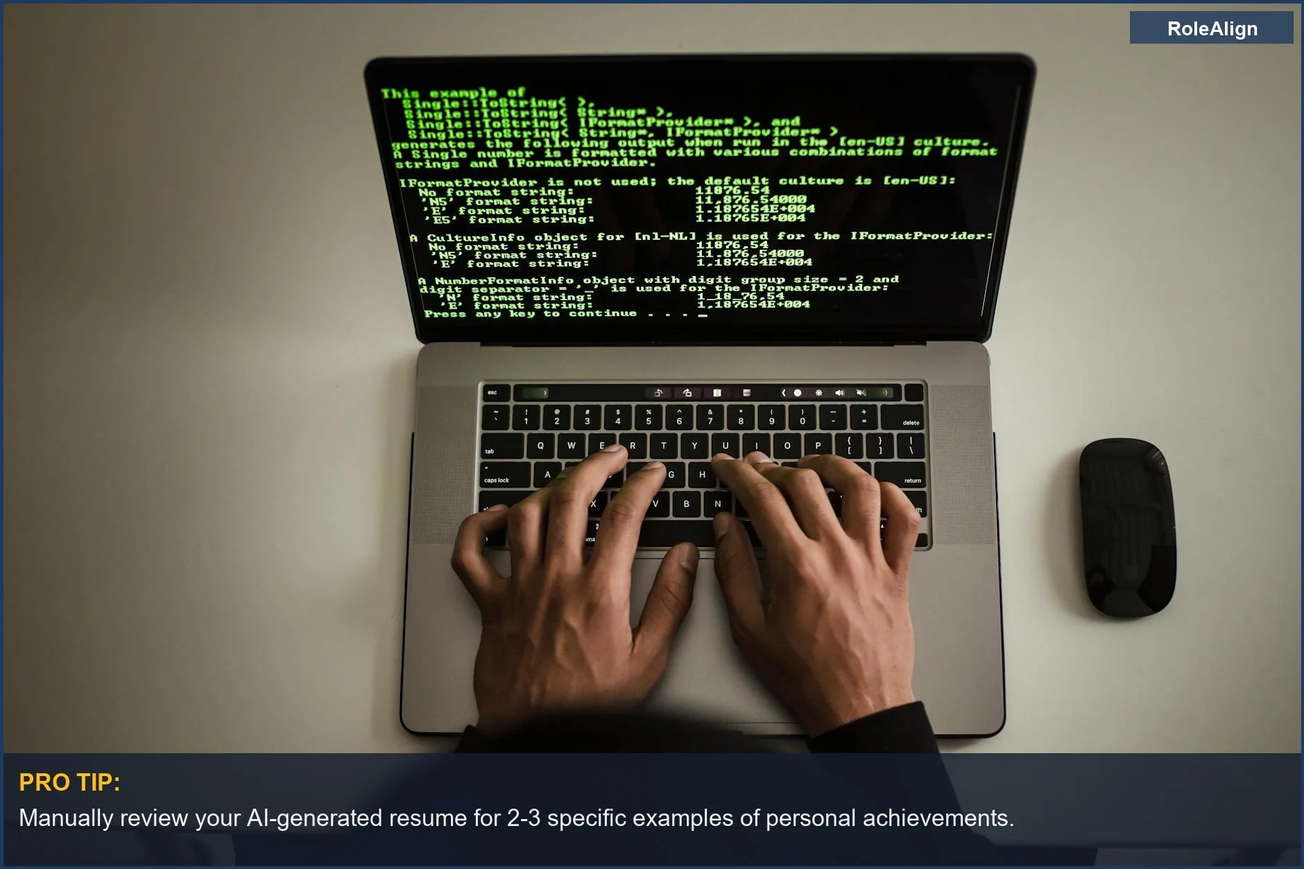 Anonymous programmer in a hoodie types on a netbook, illustrating the human element behind AI resume impact on individuality.