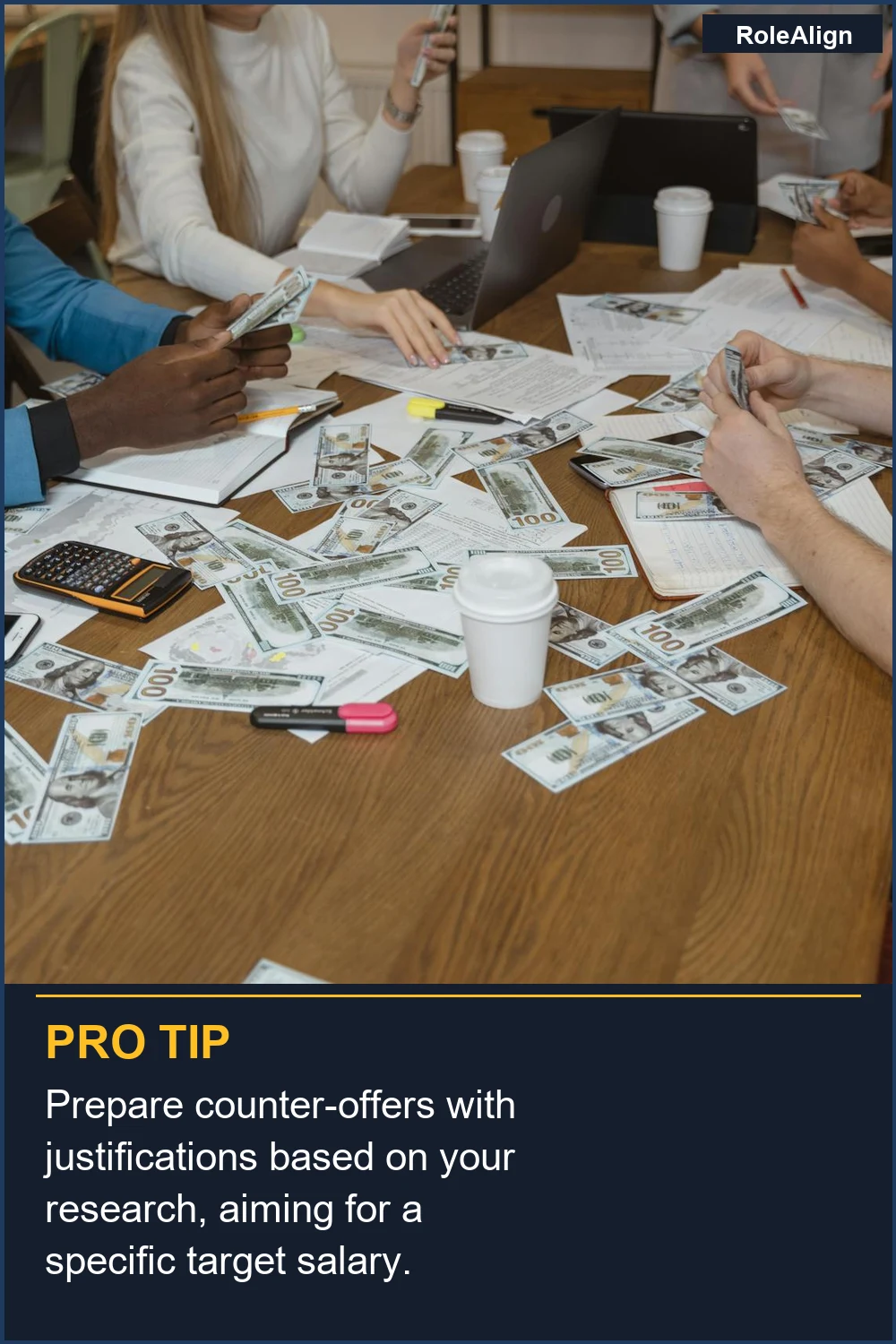 Prepare counter-offers with justifications based on your research, aiming for a specific target salary.